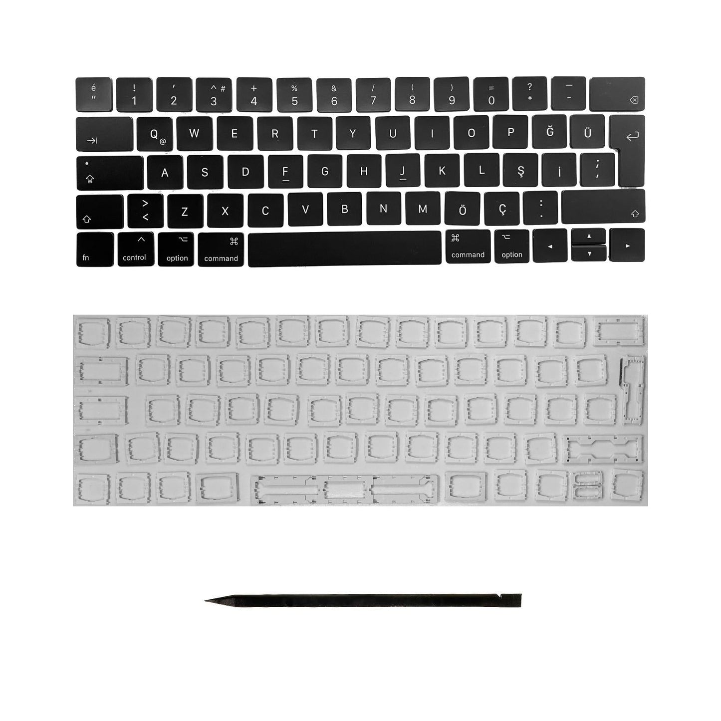 Ersatztasten & Scharniere für MacBook Pro/Air Tastatur Türkisches Layout ISO