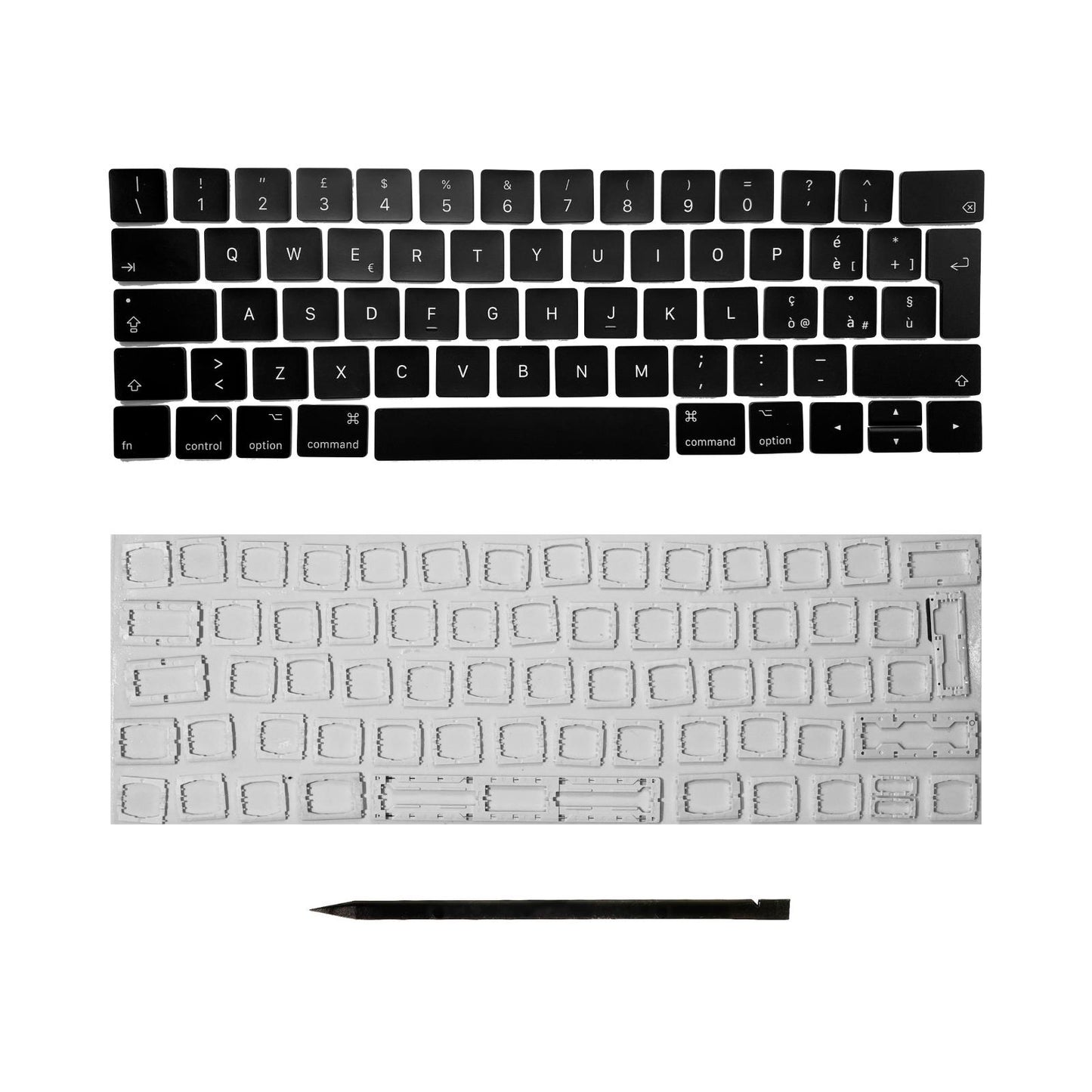 Keys & Clips for MacBook Pro/Air Keyboard Italien Layout ISO