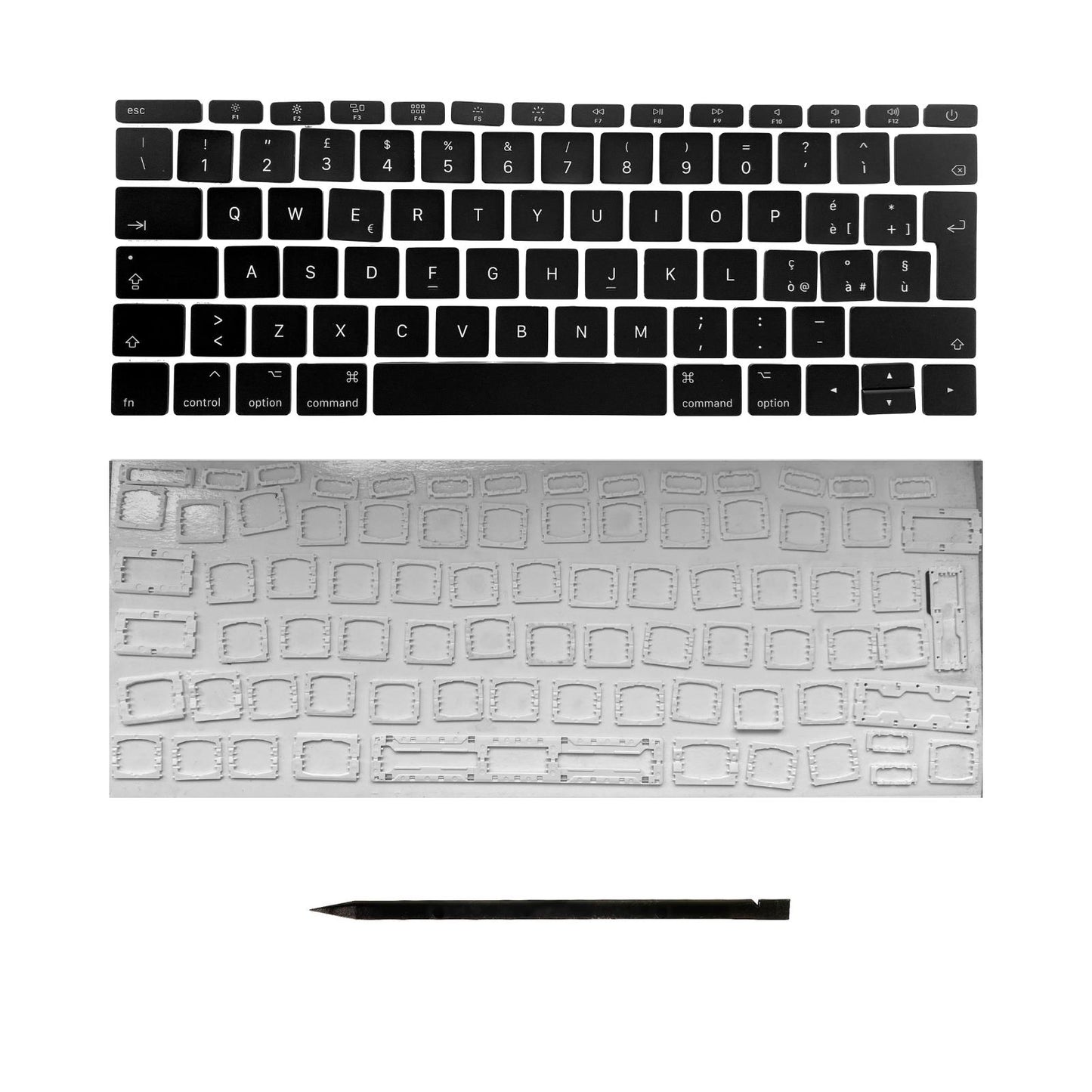 Keys & Clips for MacBook Pro/Air Keyboard Italien Layout ISO