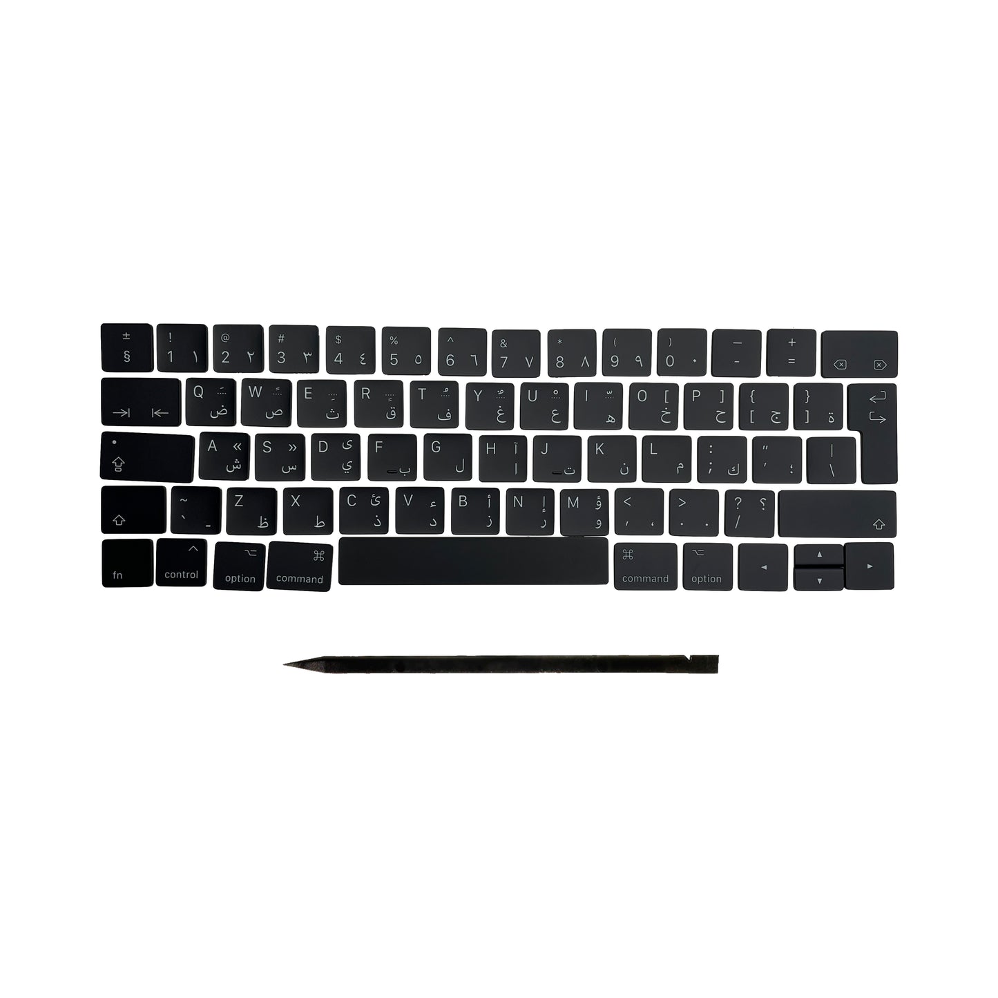 Keys & Clips for MacBook Pro/Air Keyboard Arabic Layout ISO