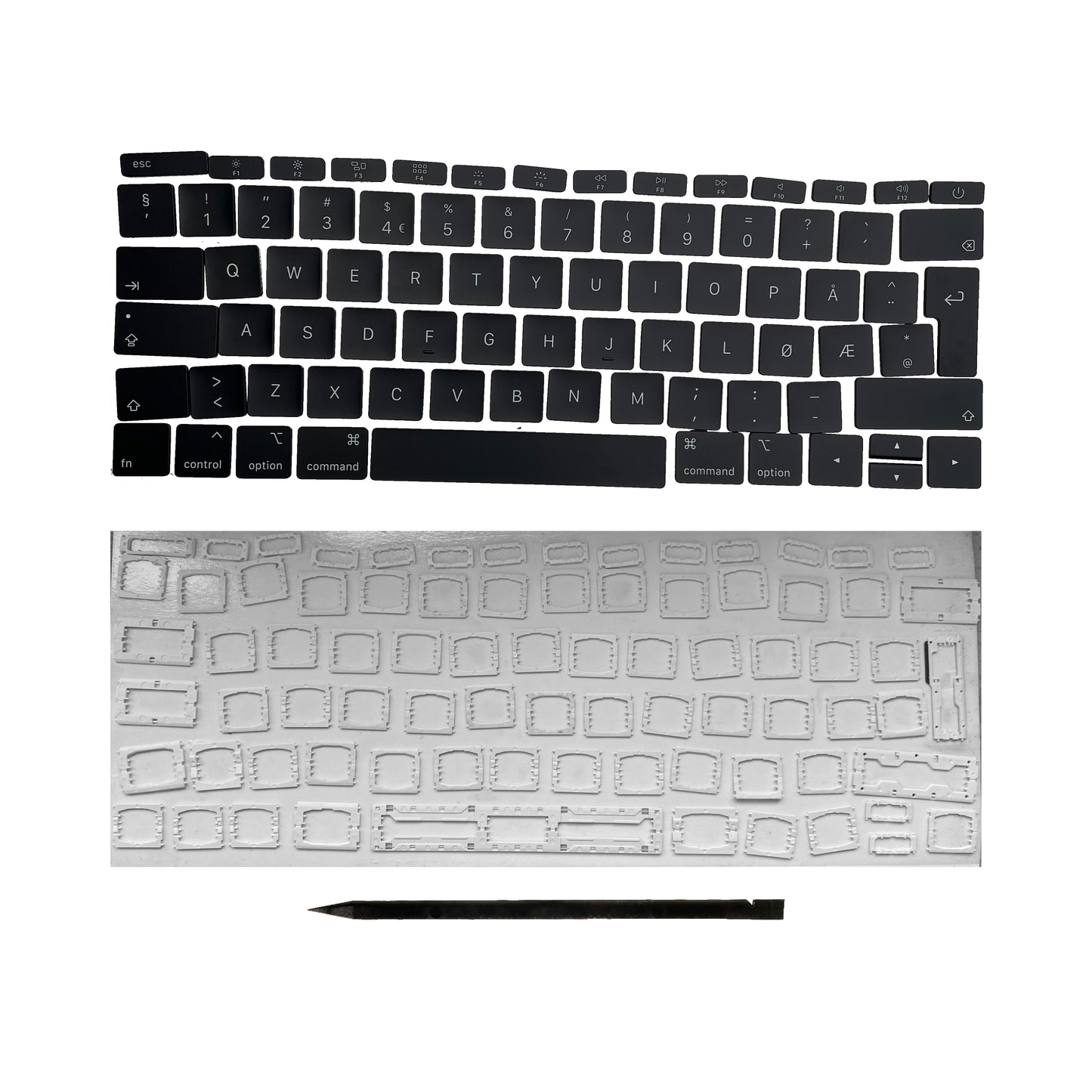 Ersatztasten & Scharniere für MacBook Pro/Air Tastatur Norwegisches Layout ISO