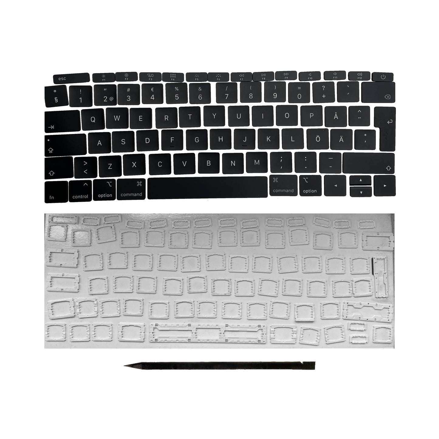 Ersatztasten & Scharniere für MacBook Pro/Air Tastatur Schwedisches Layout ISO