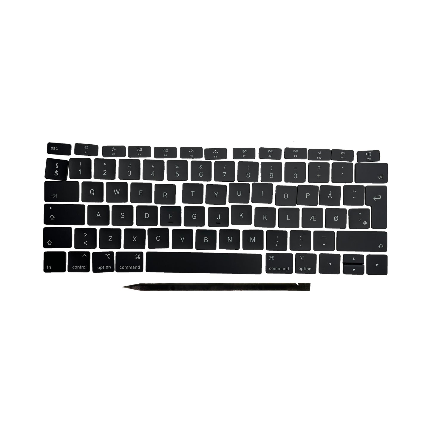 Ersatztasten & Scharniere für MacBook Pro/Air Tastatur Dänisches Layout ISO