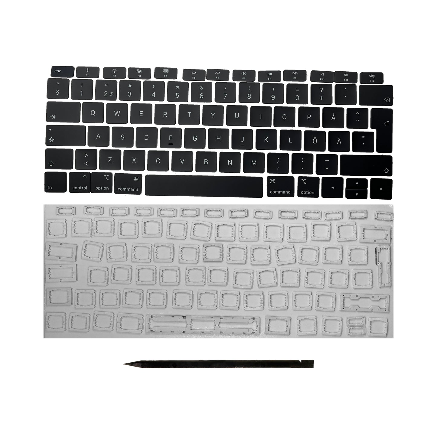 Ersatztasten & Scharniere für MacBook Pro/Air Tastatur Schwedisches Layout ISO