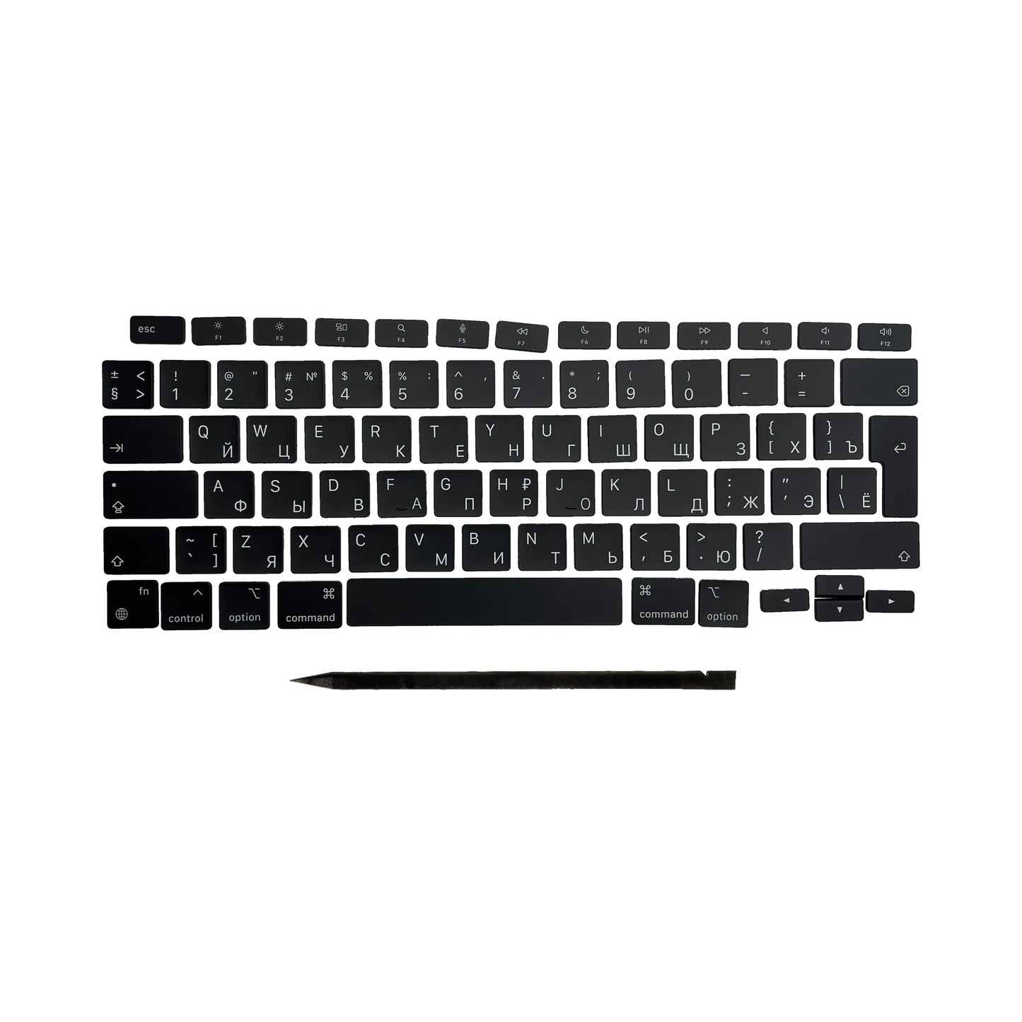Ersatztasten & Scharniere für MacBook Pro/Air Tastatur Russisches Layout ISO