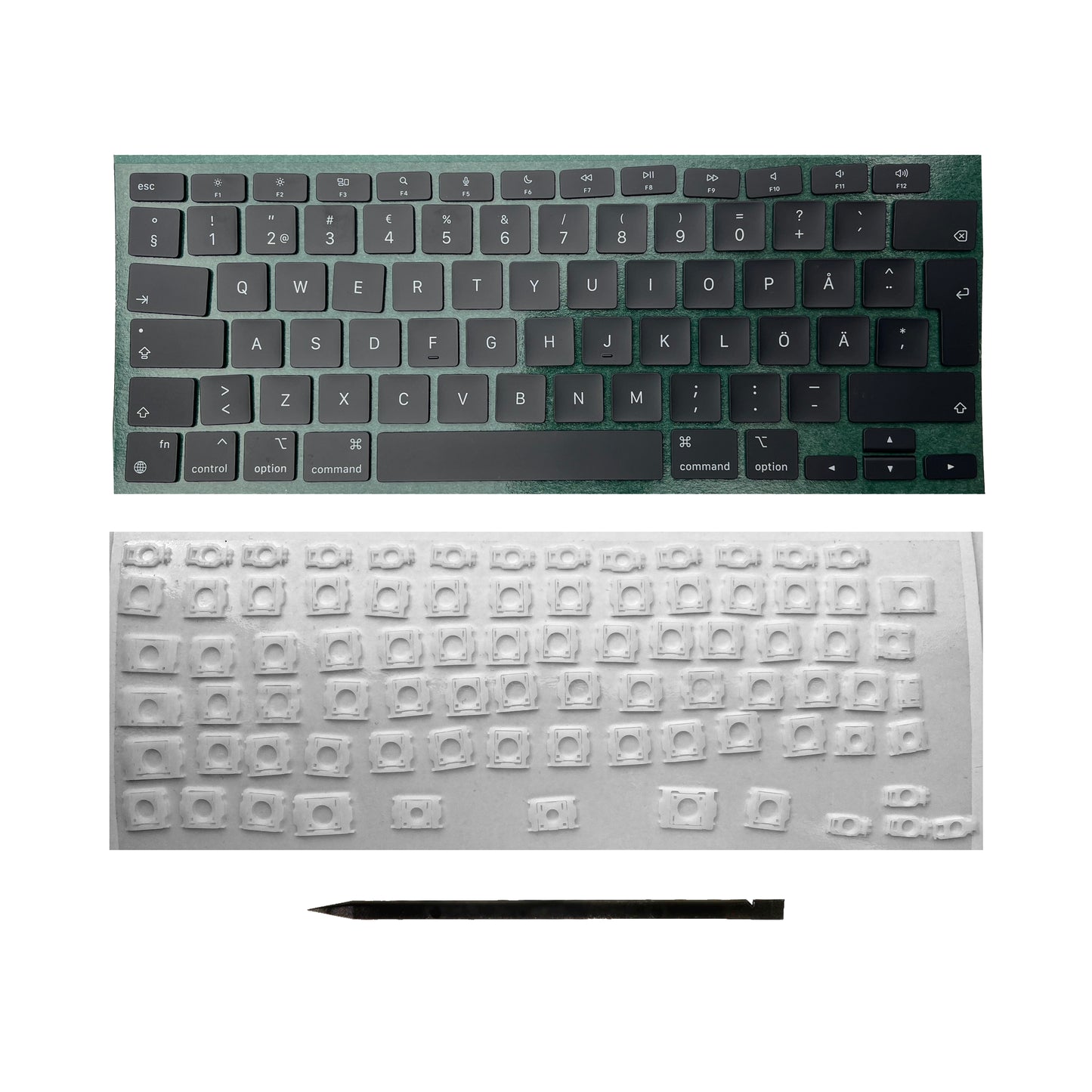 Ersatztasten & Scharniere für MacBook Pro/Air Tastatur Schwedisches Layout ISO