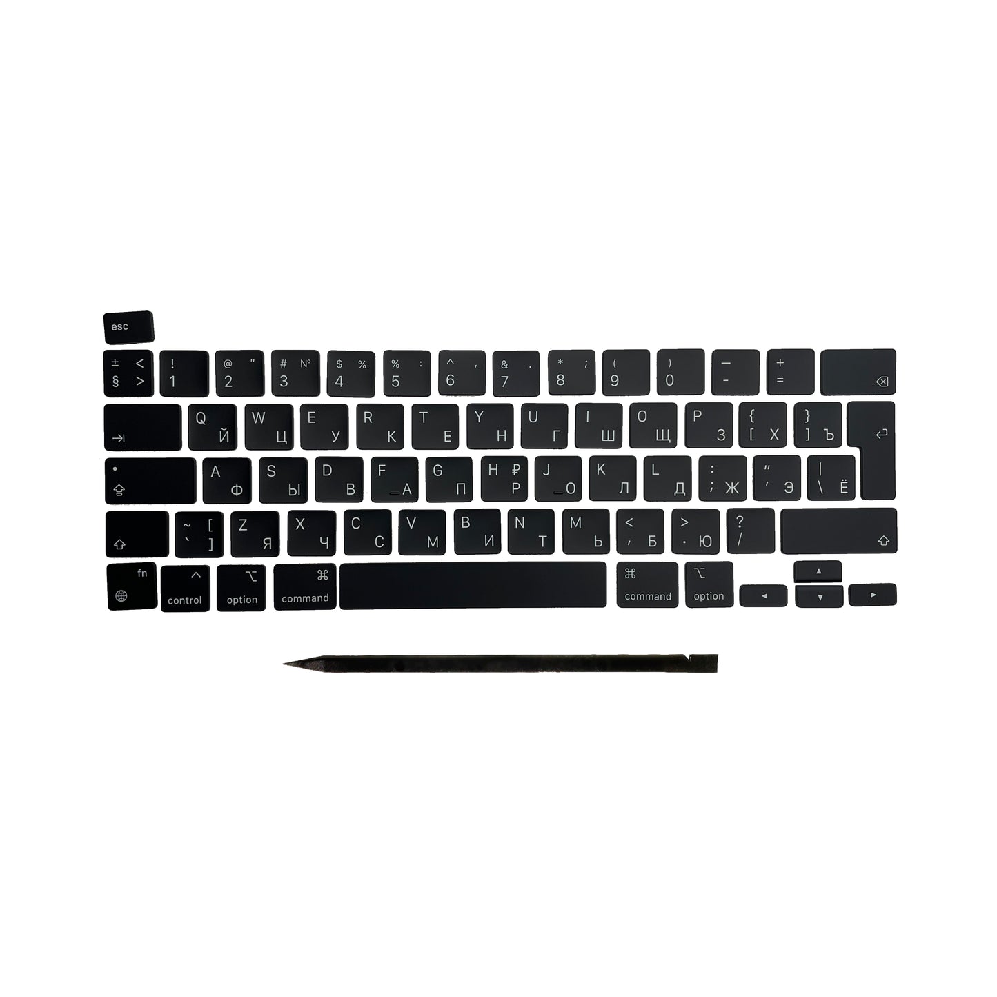 Ersatztasten & Scharniere für MacBook Pro/Air Tastatur Russisches Layout ISO