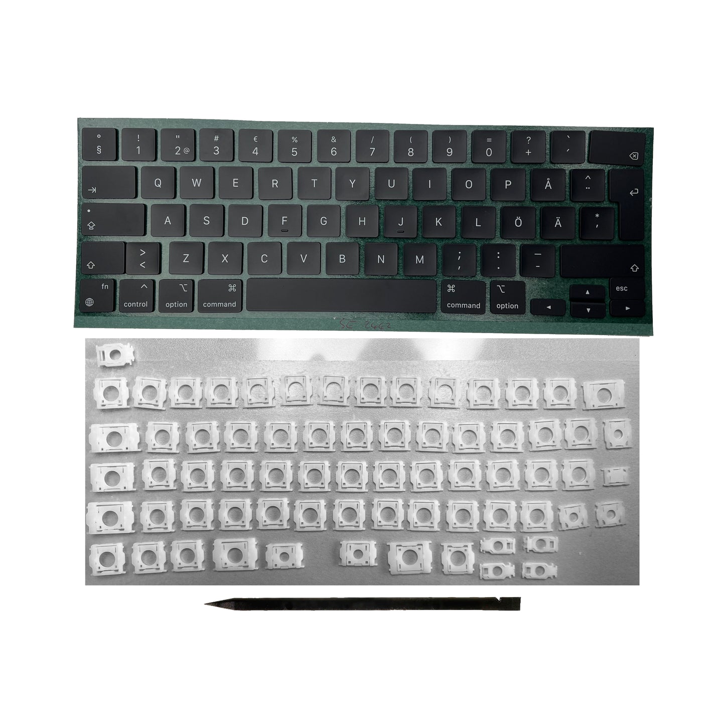 Ersatztasten & Scharniere für MacBook Pro/Air Tastatur Schwedisches Layout ISO