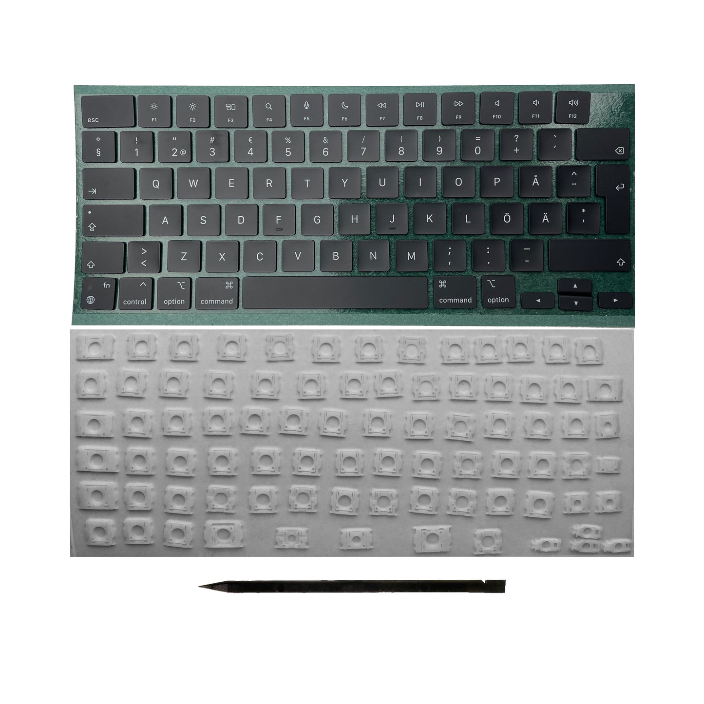 Ersatztasten & Scharniere für MacBook Pro/Air Tastatur Schwedisches Layout ISO
