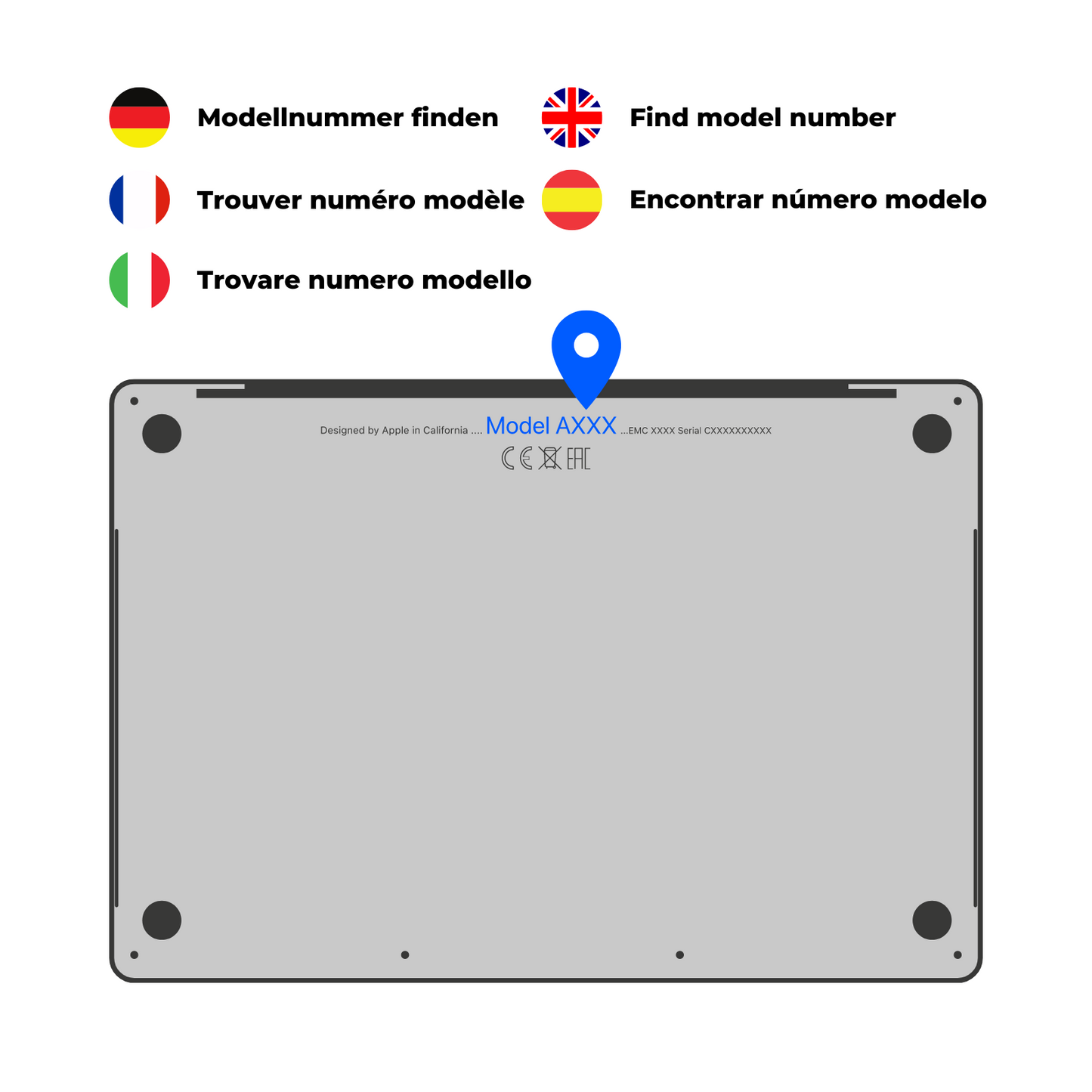 Single Key Repair Set for MacBook Pro/Air A1706 A1707 A1708