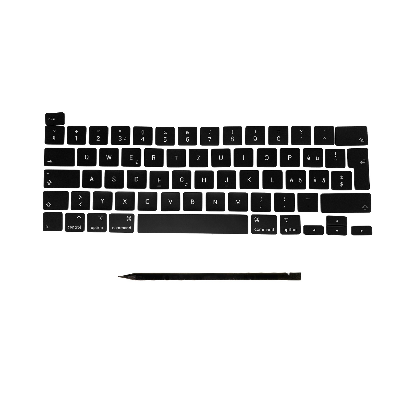 Ersatztasten & Scharniere für MacBook Pro/Air Tastatur Schweizer Layout