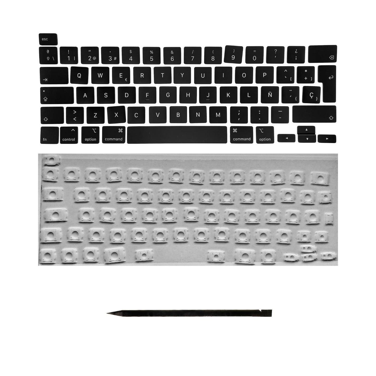 Ersatztasten & Scharniere für MacBook Pro/Air Tastatur Spanisches Layout ISO