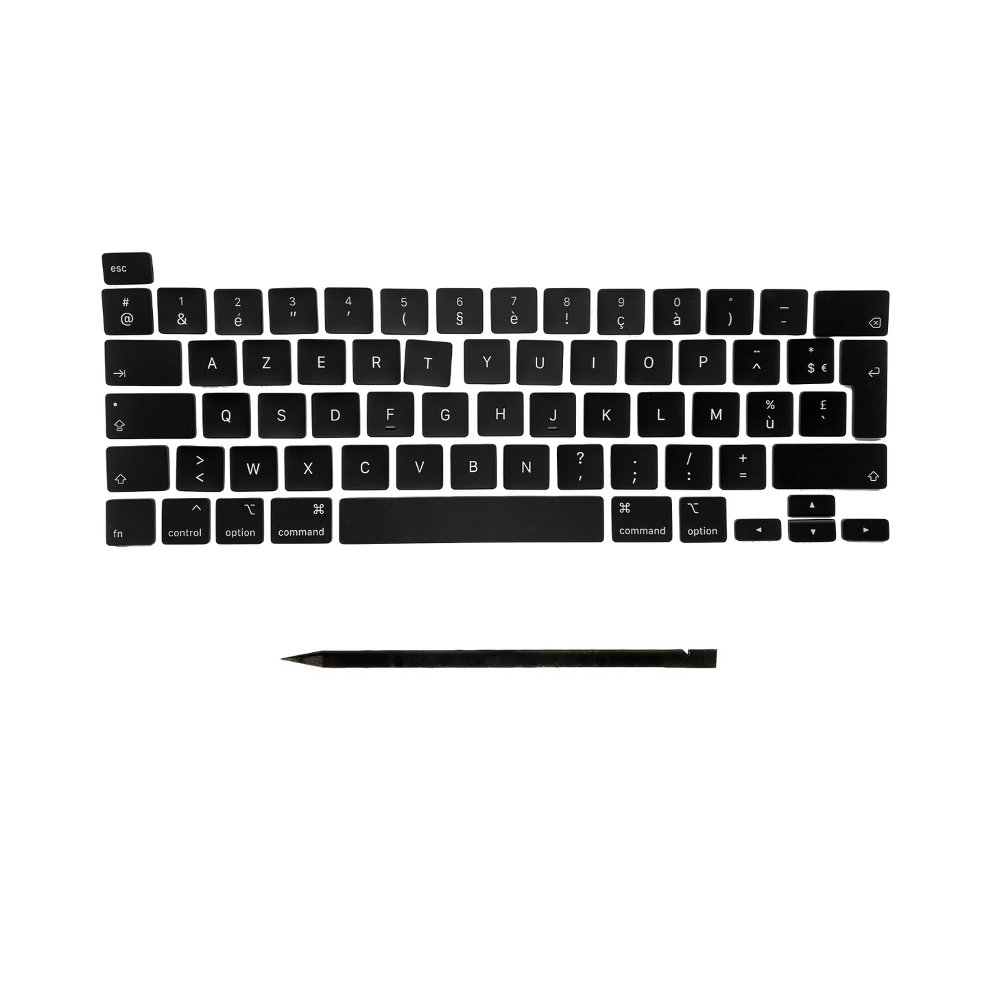 Keys & Clips for MacBook Pro/Air Keyboard French Layout ISO