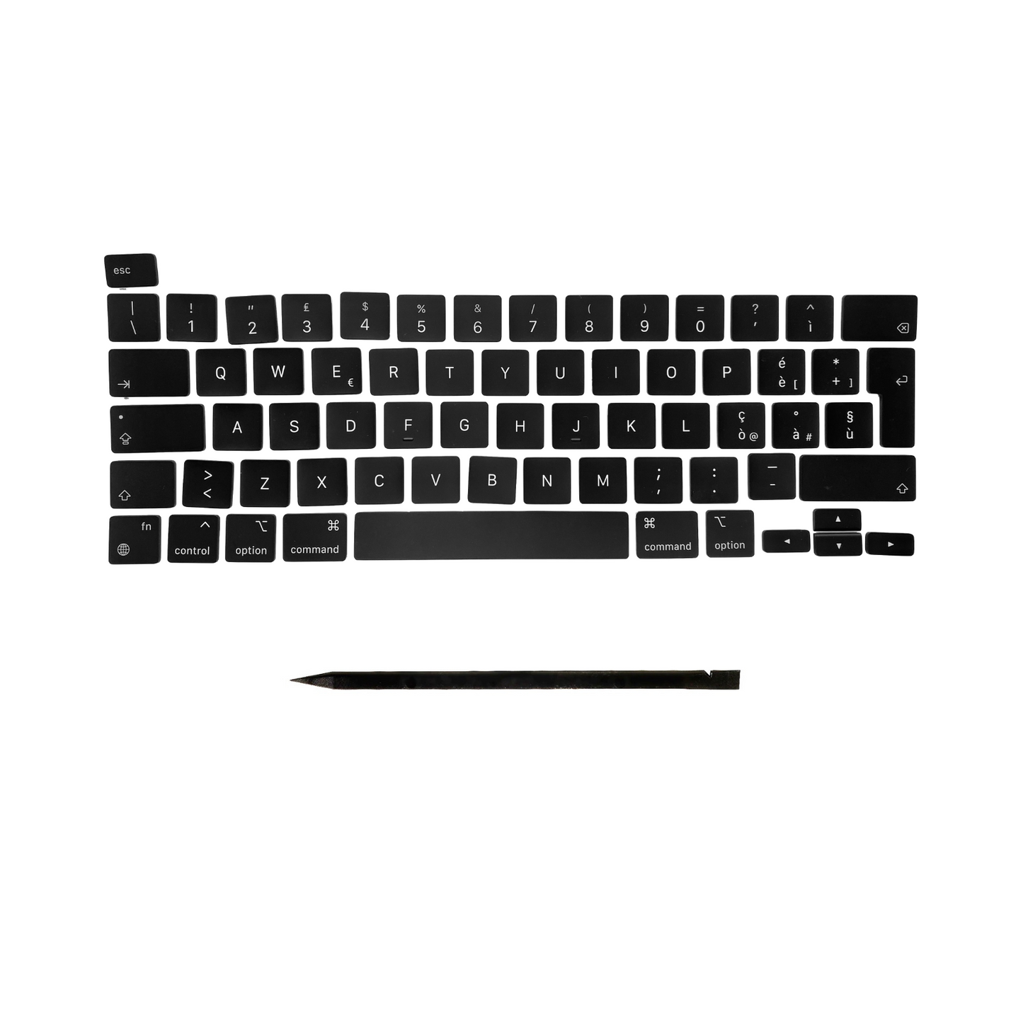 Keys & Clips for MacBook Pro/Air Keyboard Italien Layout ISO