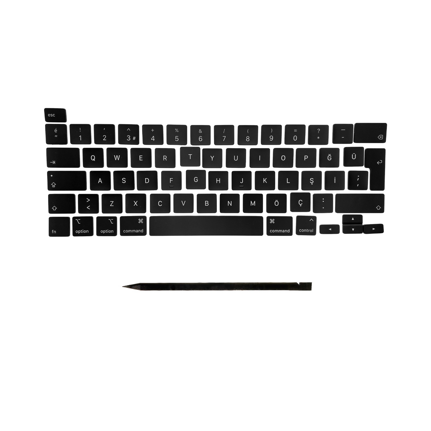 Ersatztasten & Scharniere für MacBook Pro/Air Tastatur Türkisches Layout ISO