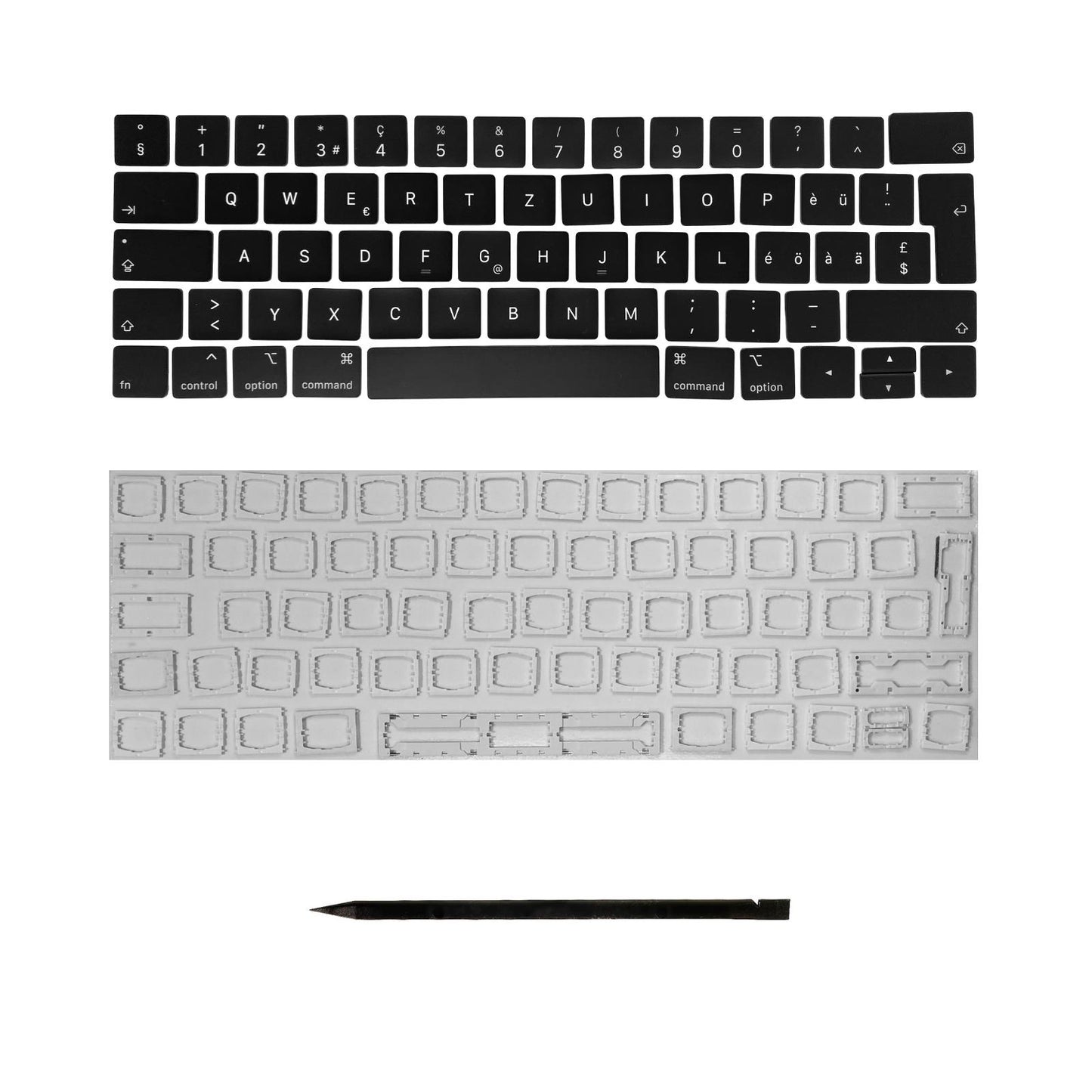 Ersatztasten & Scharniere für MacBook Pro/Air Tastatur Schweizer Layout