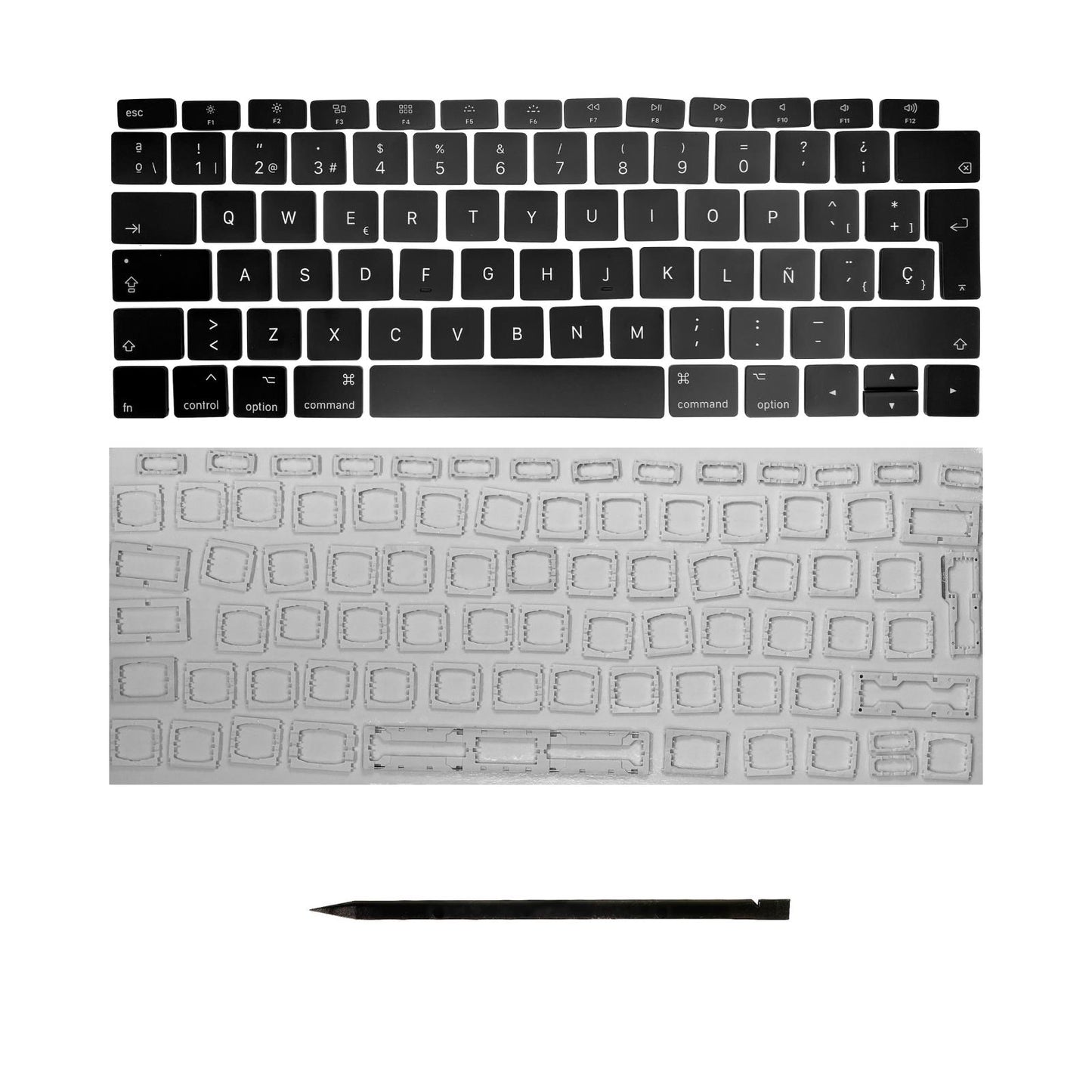 Ersatztasten & Scharniere für MacBook Pro/Air Tastatur Spanisches Layout ISO