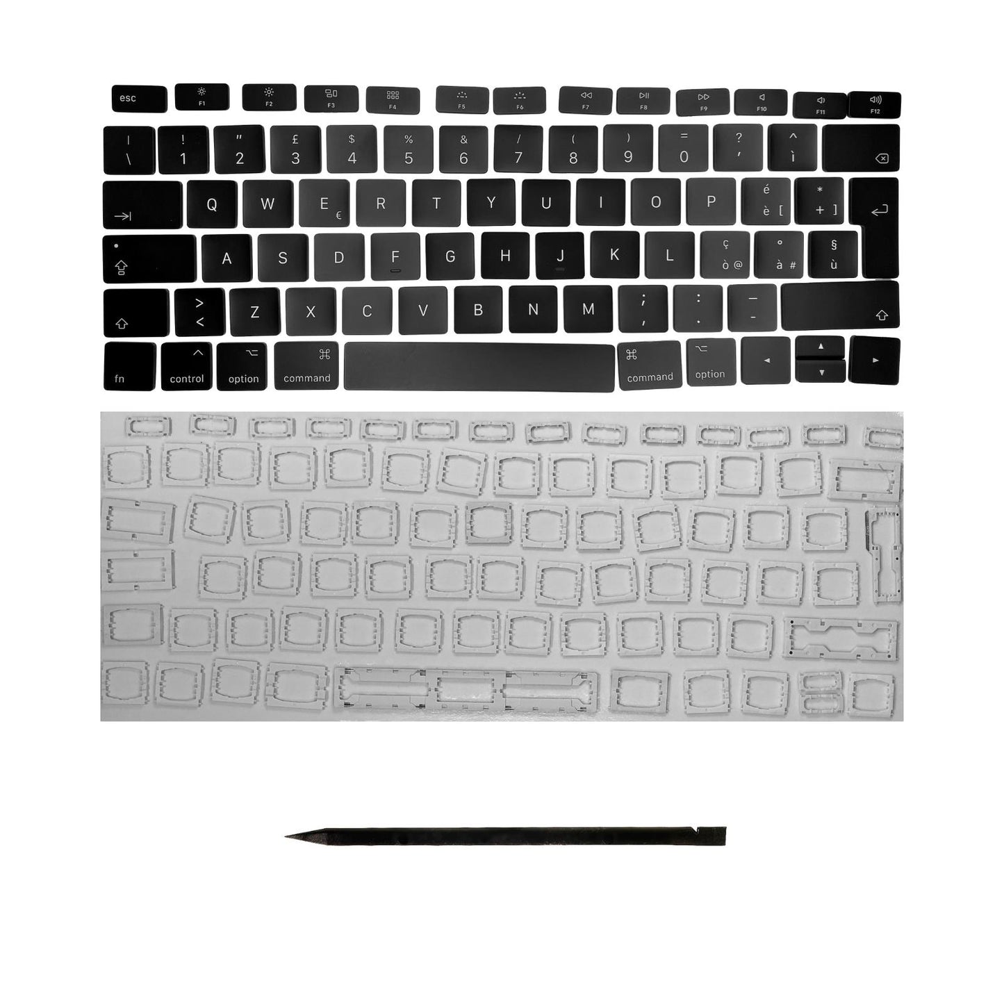 Keys & Clips for MacBook Pro/Air Keyboard Italien Layout ISO