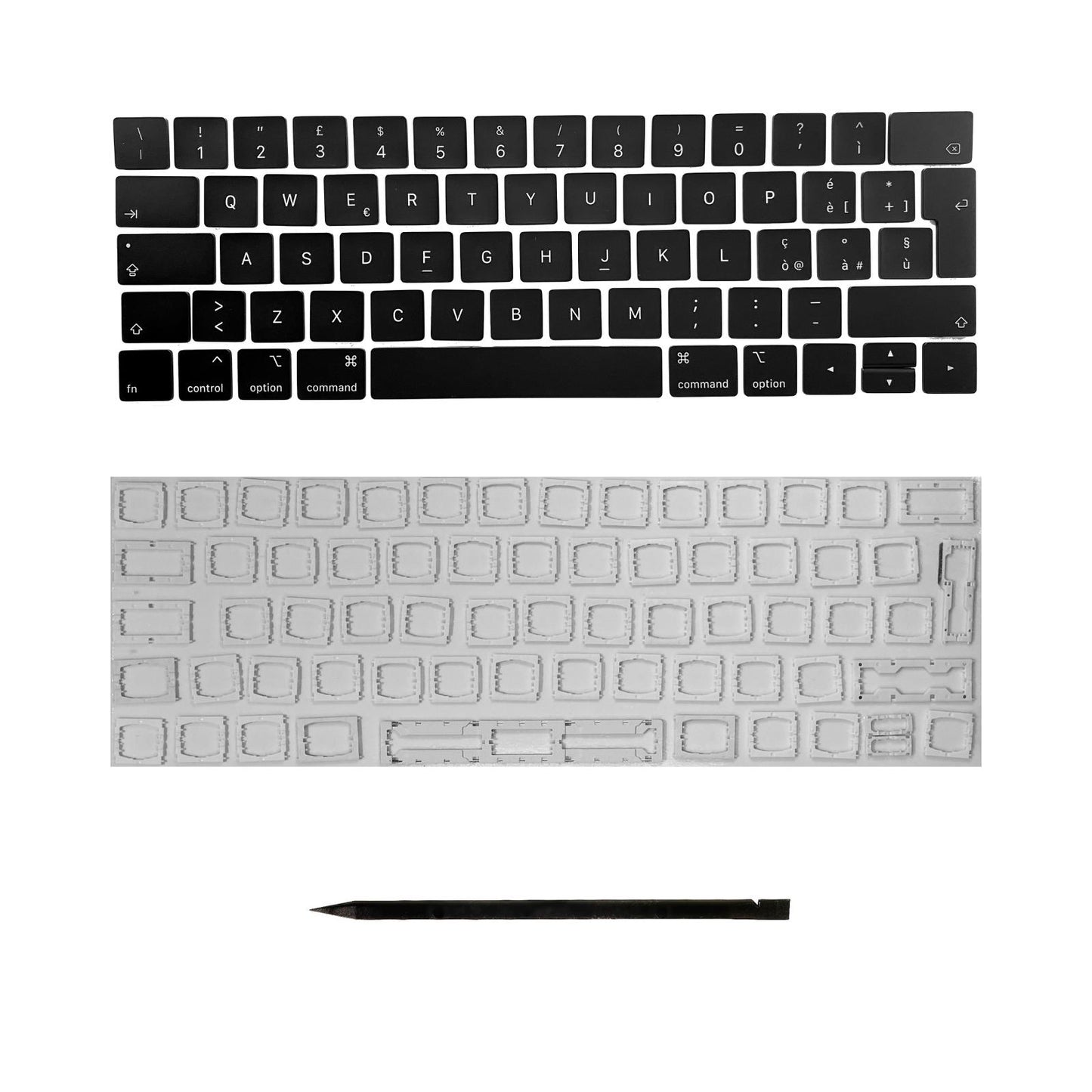 Keys & Clips for MacBook Pro/Air Keyboard Italien Layout ISO