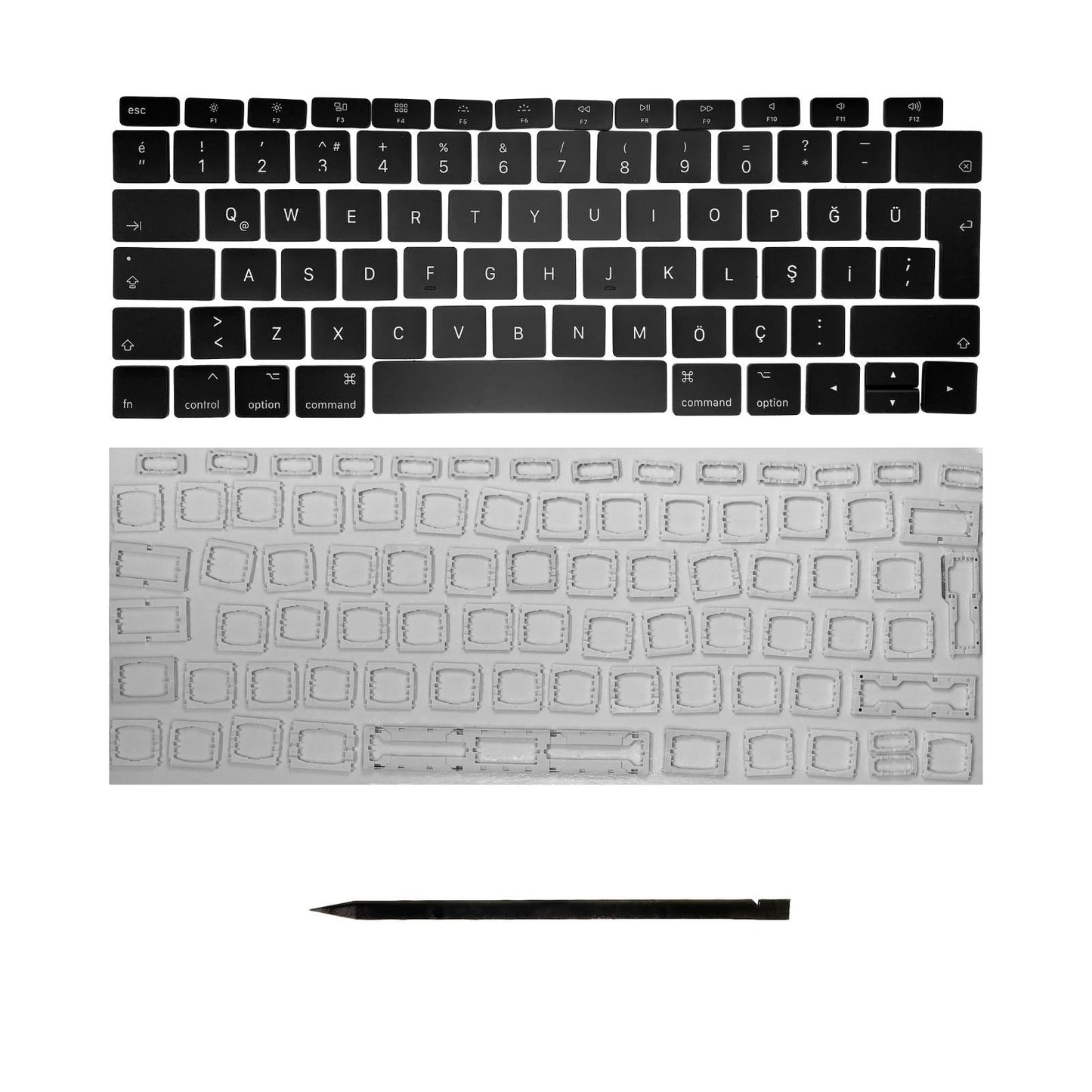 Ersatztasten & Scharniere für MacBook Pro/Air Tastatur Türkisches Layout ISO