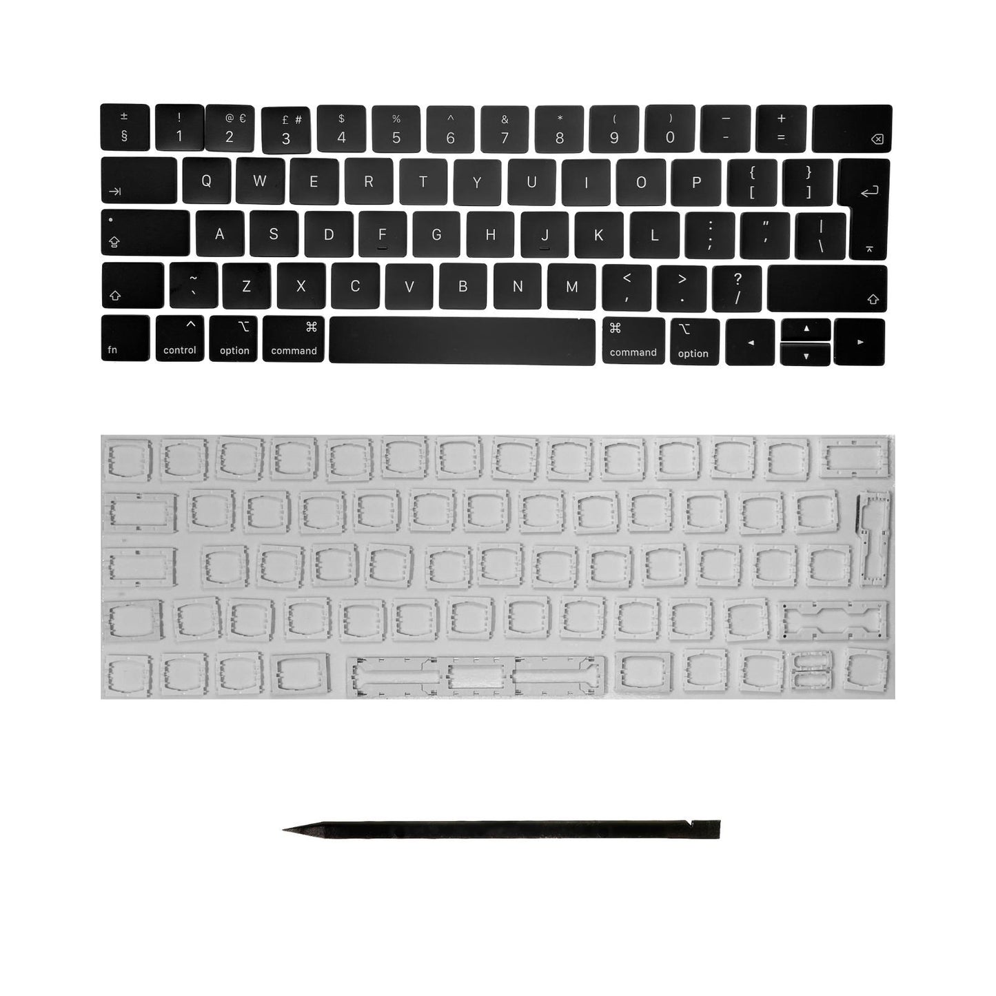 Keys & Clips for MacBook Pro/Air Keyboard UK-English Layout ISO