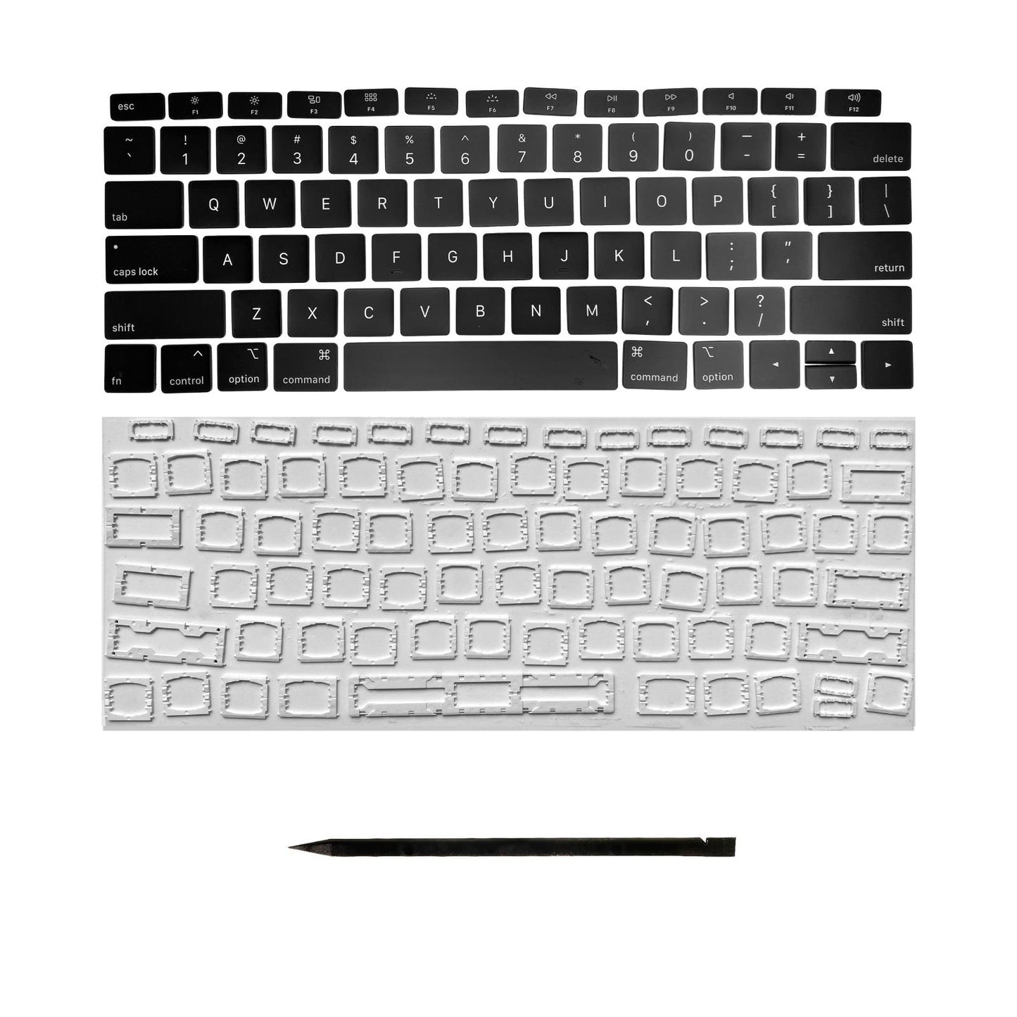 Keys & Clips for MacBook Pro/Air Keyboard US-English Layout ANSI