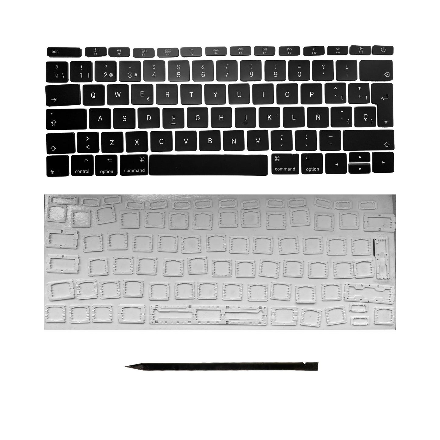 Ersatztasten & Scharniere für MacBook Pro/Air Tastatur Spanisches Layout ISO