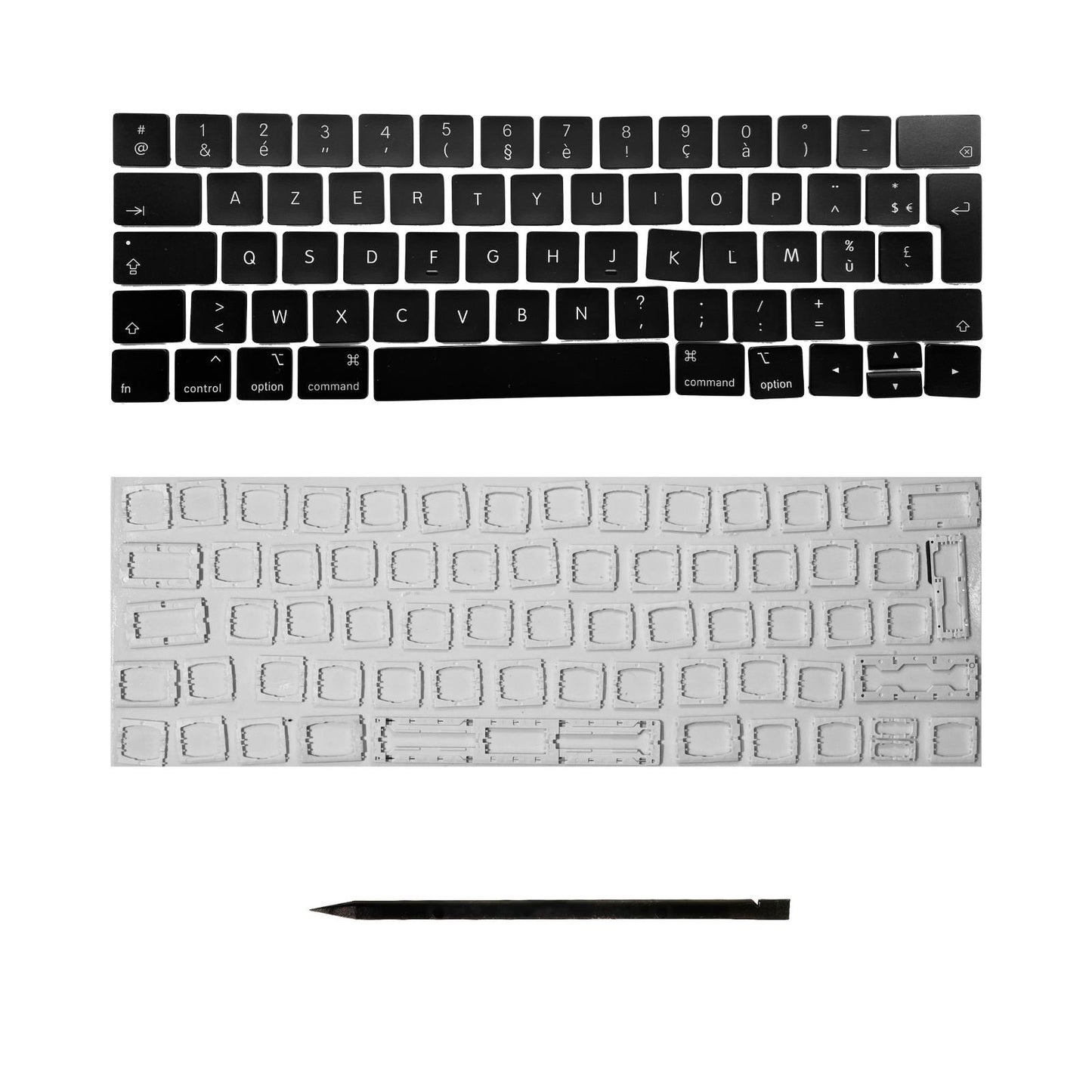 Keys & Clips for MacBook Pro/Air Keyboard French Layout ISO