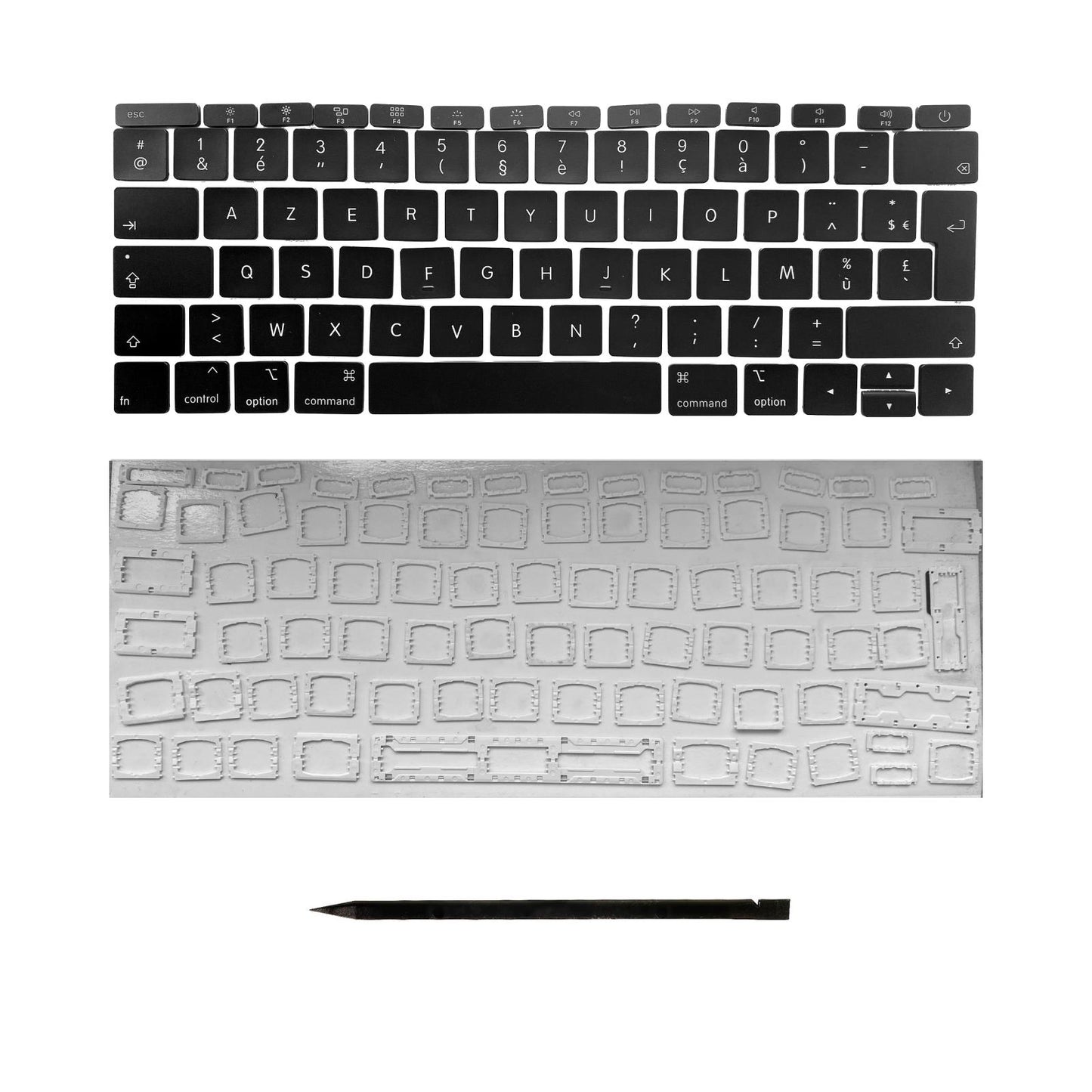 Keys & Clips for MacBook Pro/Air Keyboard French Layout ISO