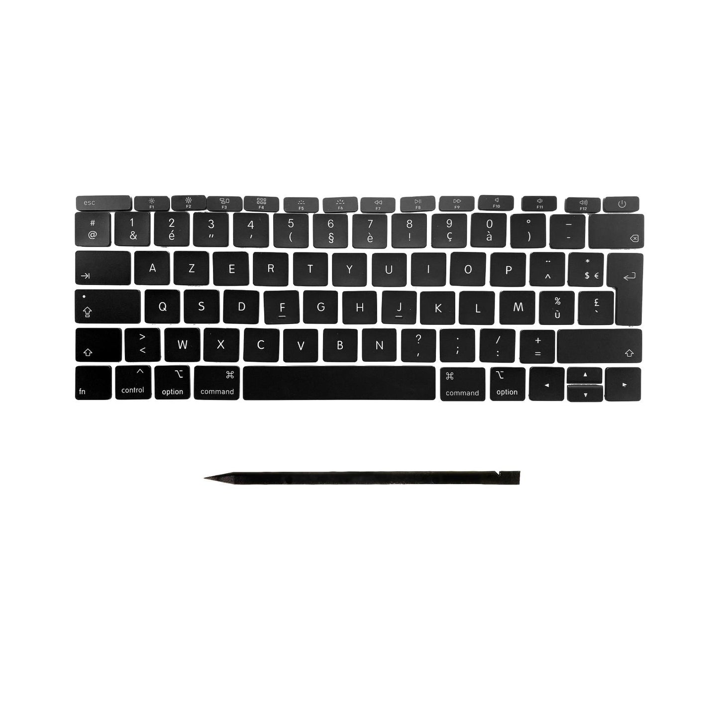 Keys & Clips for MacBook Pro/Air Keyboard French Layout ISO