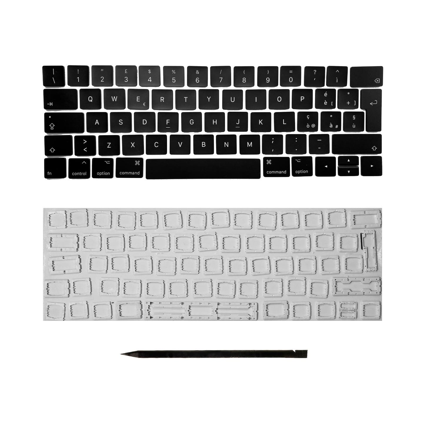 Keys & Clips for MacBook Pro/Air Keyboard Italien Layout ISO