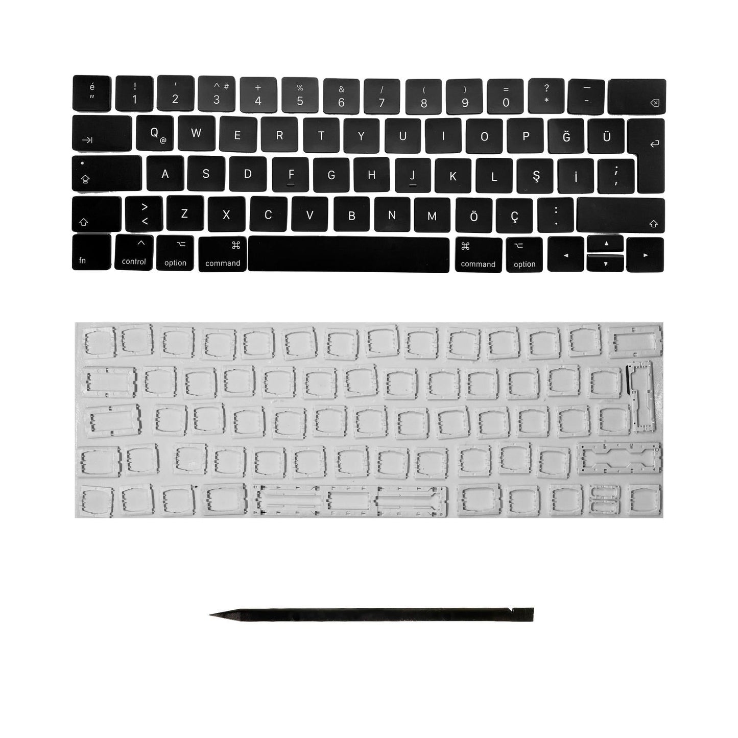 Keys & Clips for MacBook Pro/Air Keyboard Turkish Layout ISO