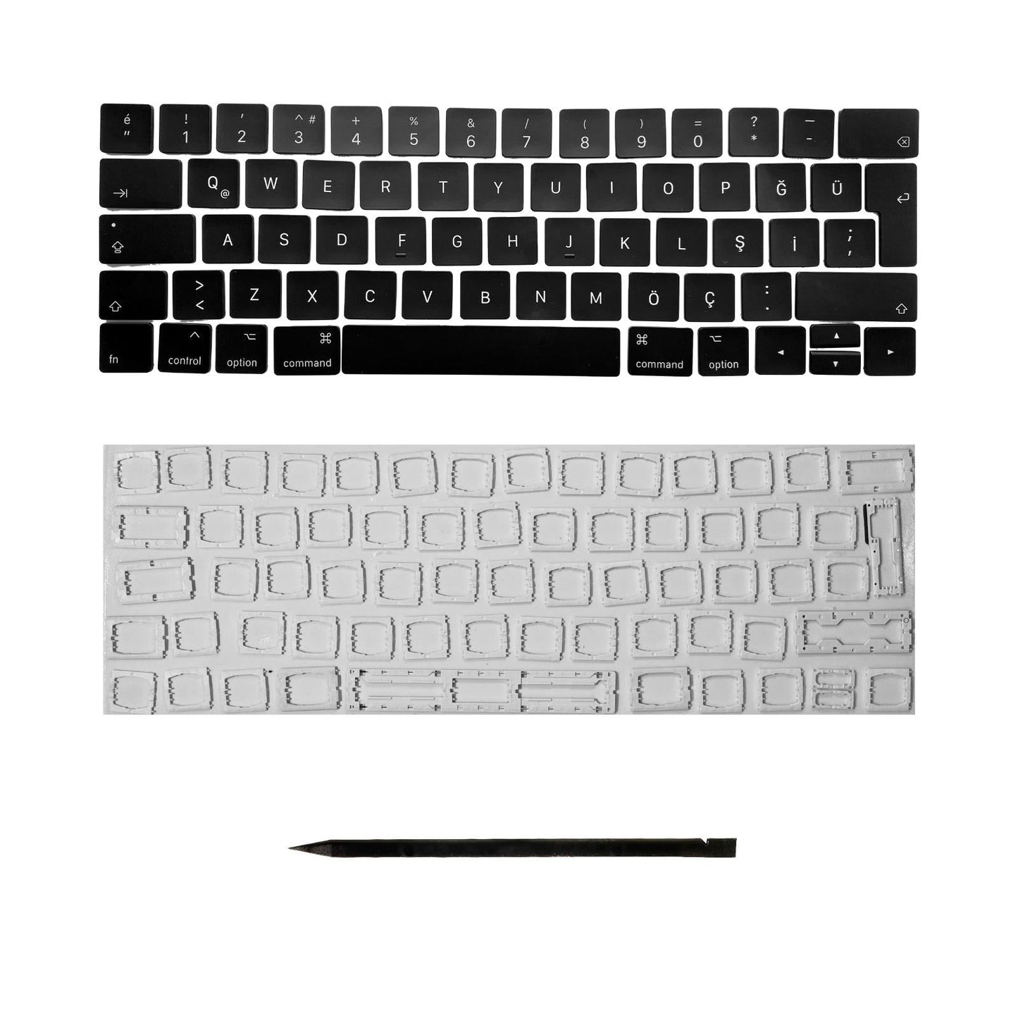 Ersatztasten & Scharniere für MacBook Pro/Air Tastatur Türkisches Layout ISO