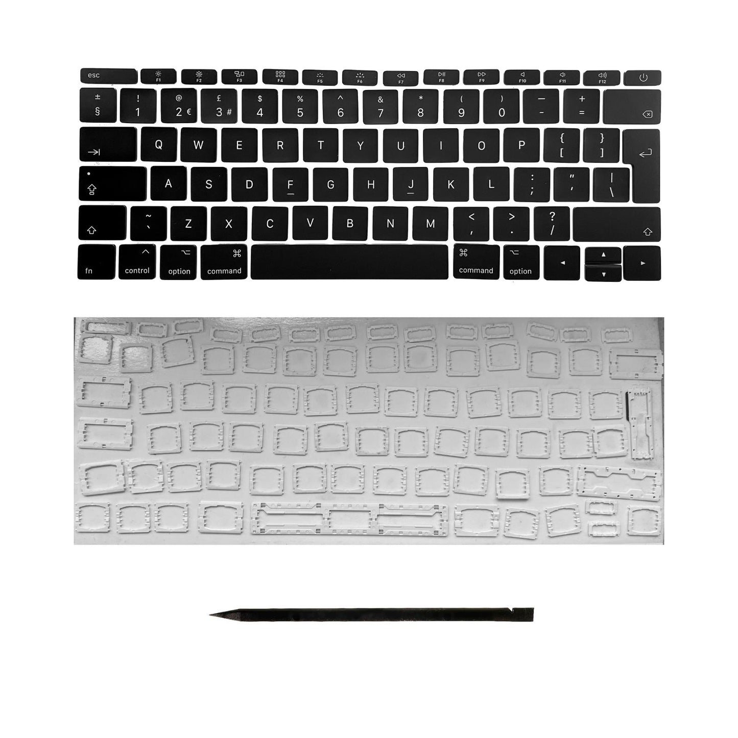 Keys & Clips for MacBook Pro/Air Keyboard UK-English Layout ISO