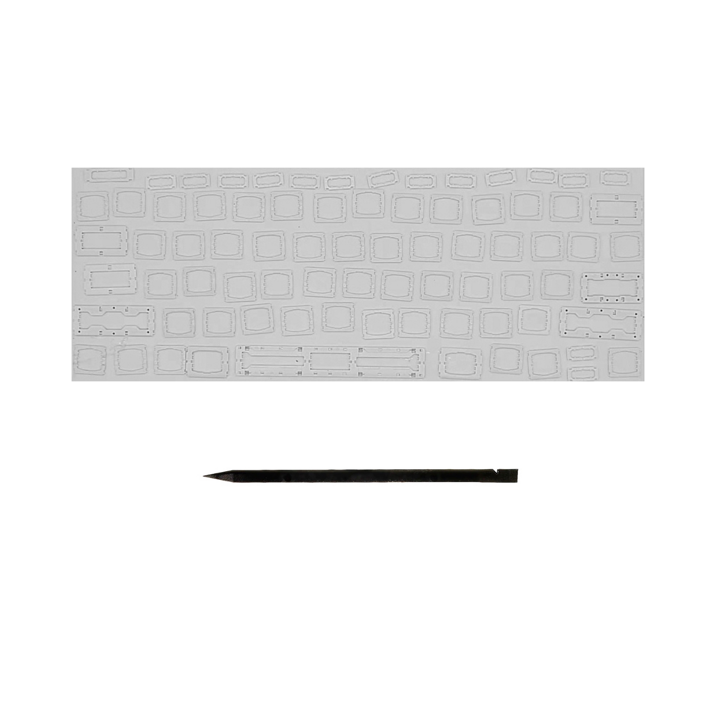 Keys & Clips for MacBook Pro/Air Keyboard US-English Layout ANSI