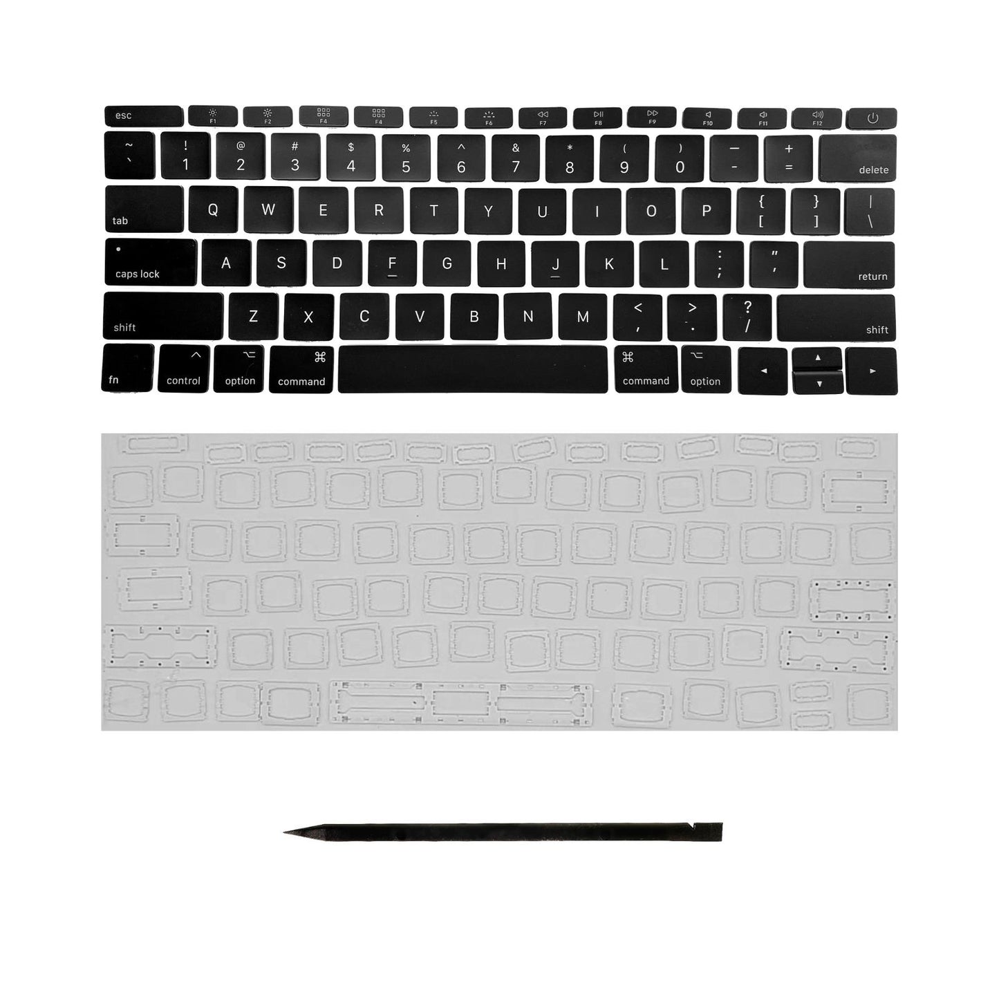 Keys & Clips for MacBook Pro/Air Keyboard US-English Layout ANSI