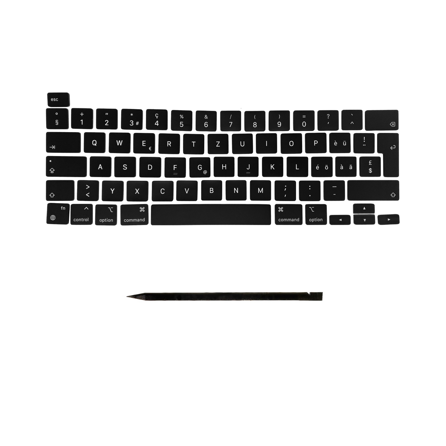 Ersatztasten & Scharniere für MacBook Pro/Air Tastatur Schweizer Layout