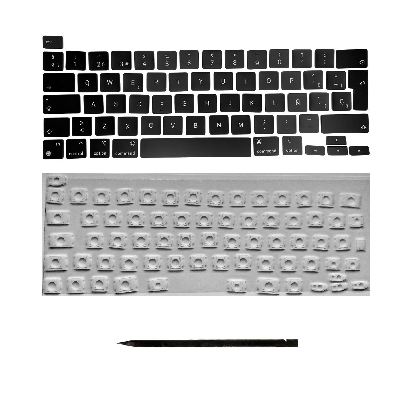 Ersatztasten & Scharniere für MacBook Pro/Air Tastatur Spanisches Layout ISO