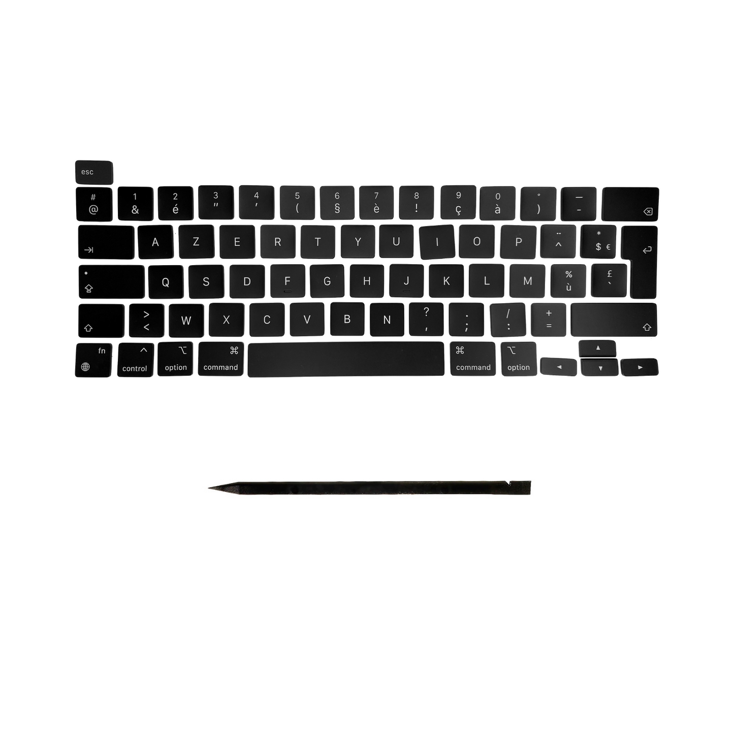 Keys & Clips for MacBook Pro/Air Keyboard French Layout ISO