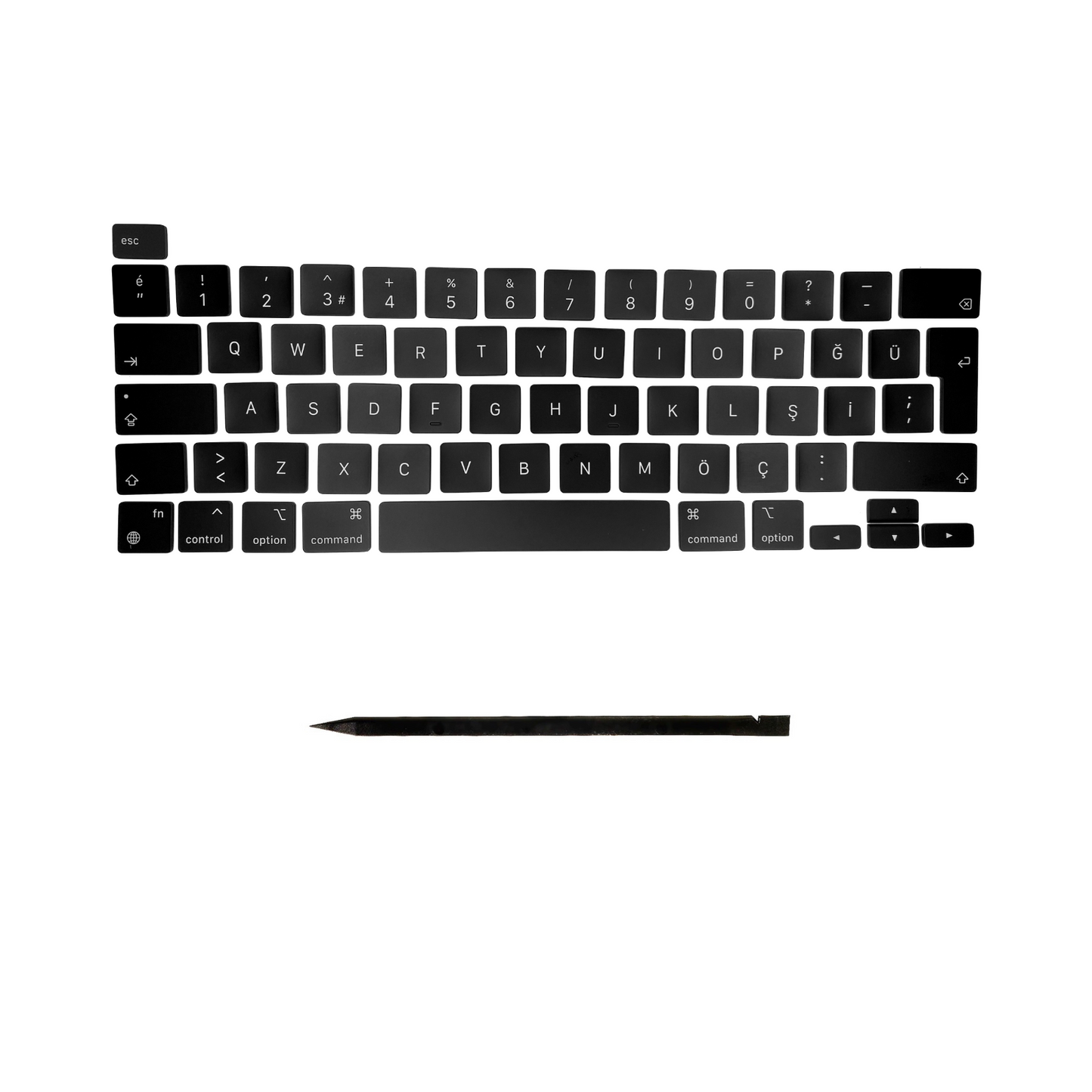 Keys & Clips for MacBook Pro/Air Keyboard Turkish Layout ISO