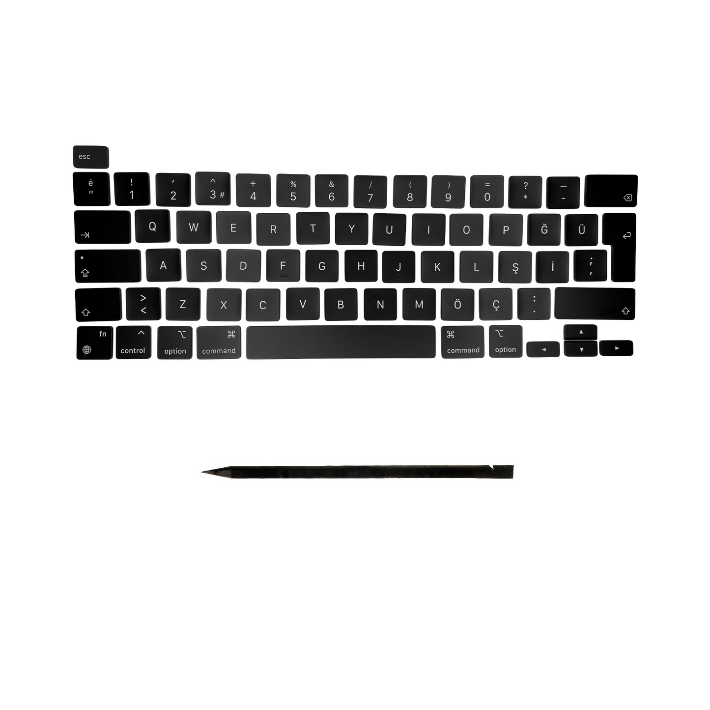 Ersatztasten & Scharniere für MacBook Pro/Air Tastatur Türkisches Layout ISO