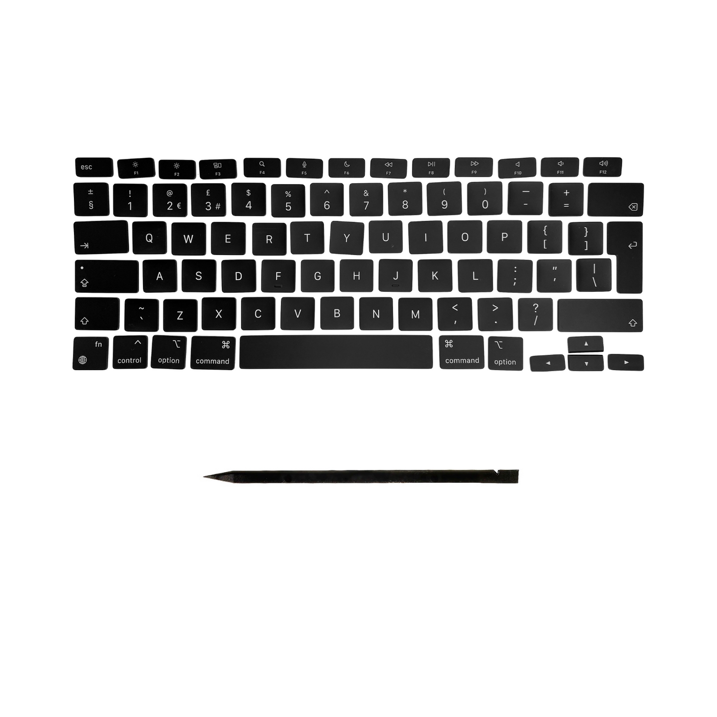 Keys & Clips for MacBook Pro/Air Keyboard UK-English Layout ISO