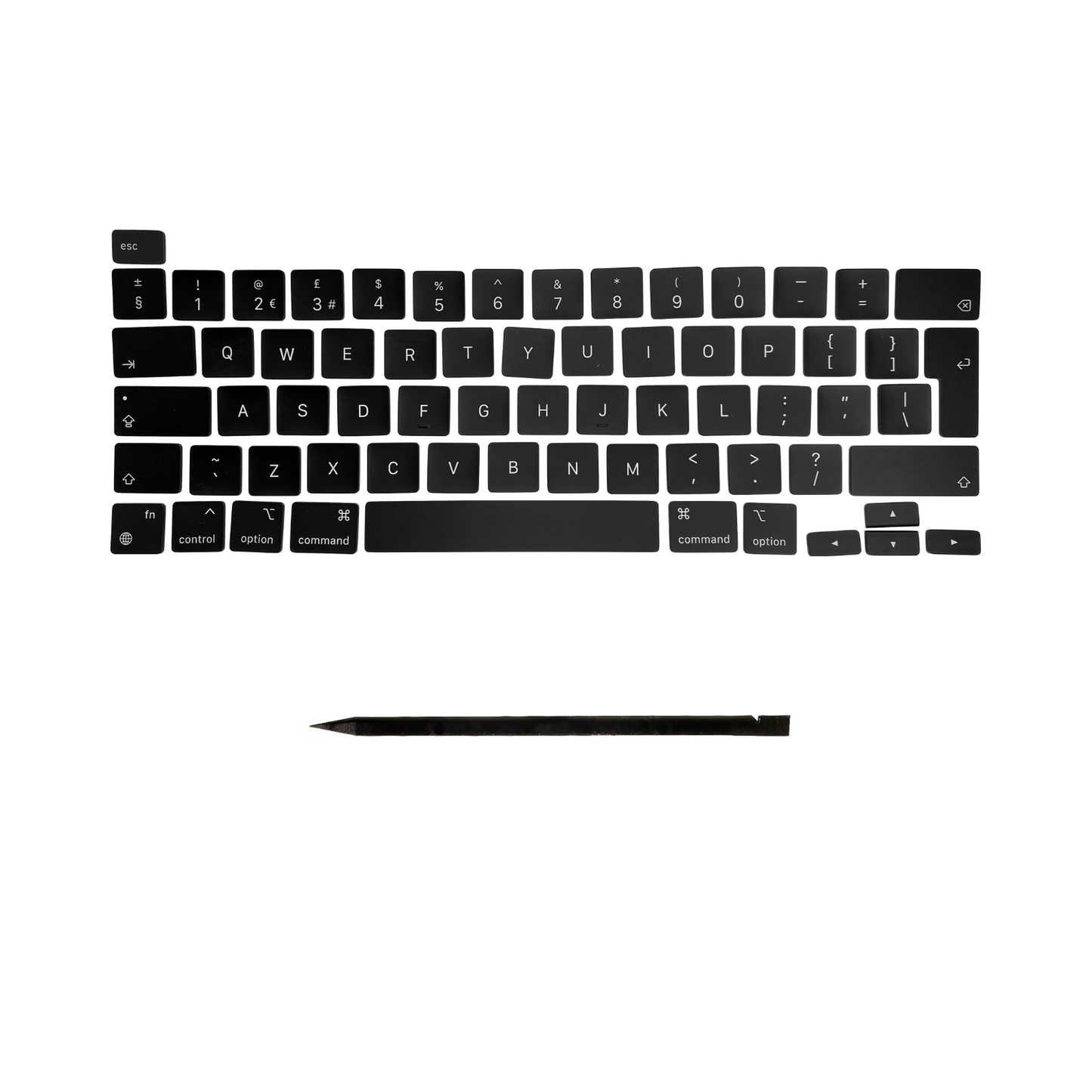 Keys & Clips for MacBook Pro/Air Keyboard UK-English Layout ISO