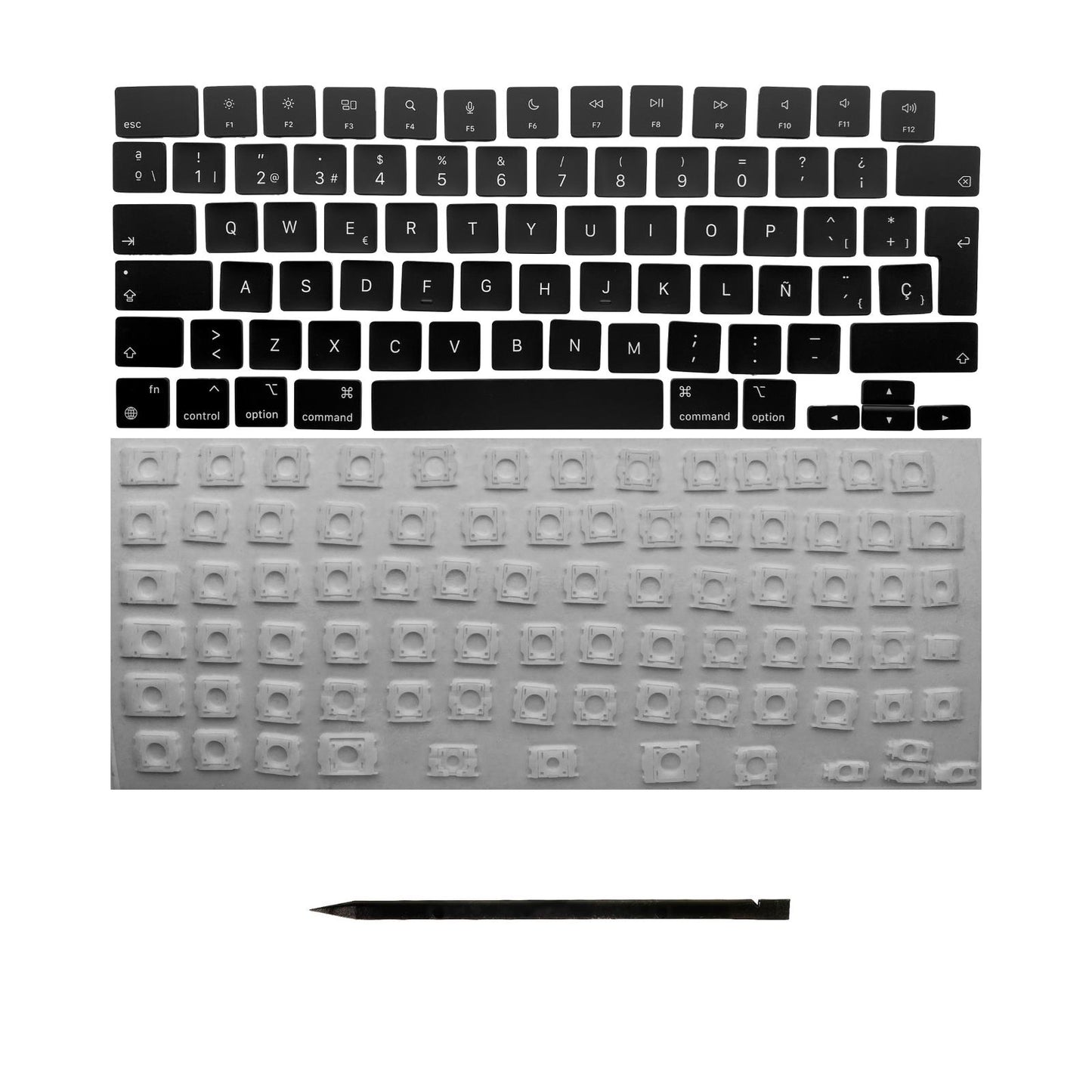 Ersatztasten & Scharniere für MacBook Pro/Air Tastatur Spanisches Layout ISO