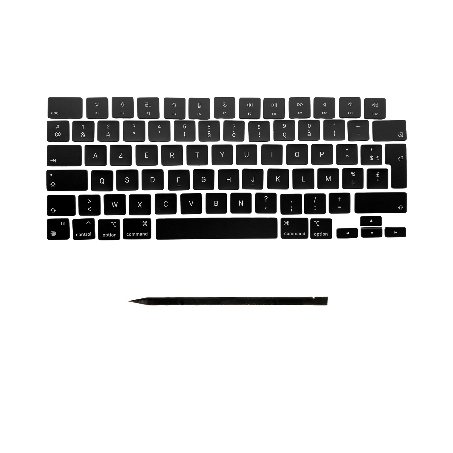 Keys & Clips for MacBook Pro/Air Keyboard French Layout ISO