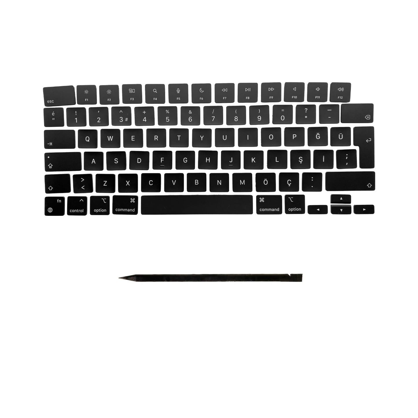 Keys & Clips for MacBook Pro/Air Keyboard Turkish Layout ISO