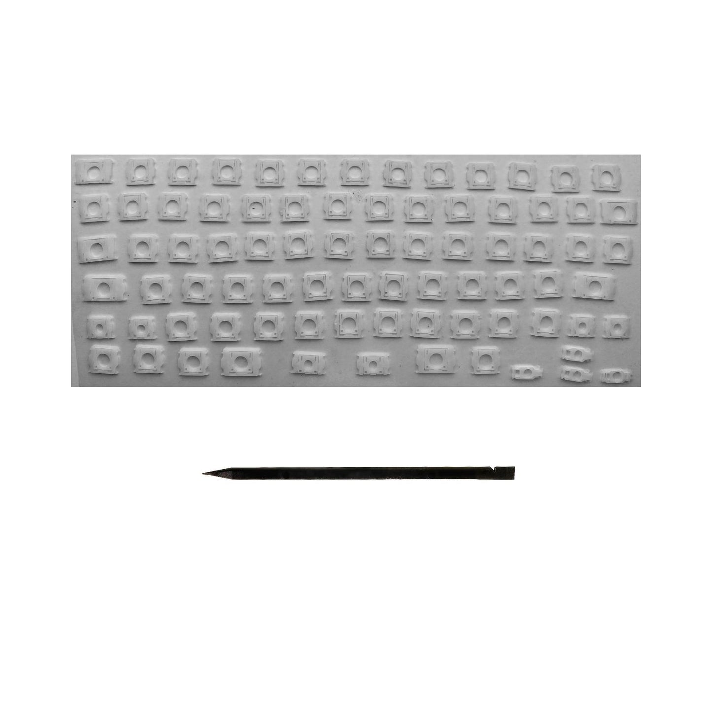 Keys & Clips for MacBook Pro/Air Keyboard US-English Layout ANSI