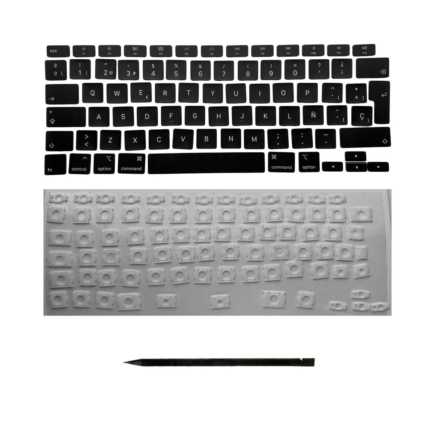 Ersatztasten & Scharniere für MacBook Pro/Air Tastatur Spanisches Layout ISO