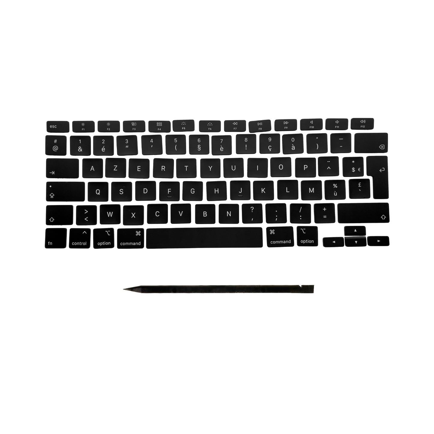 Keys & Clips for MacBook Pro/Air Keyboard French Layout ISO