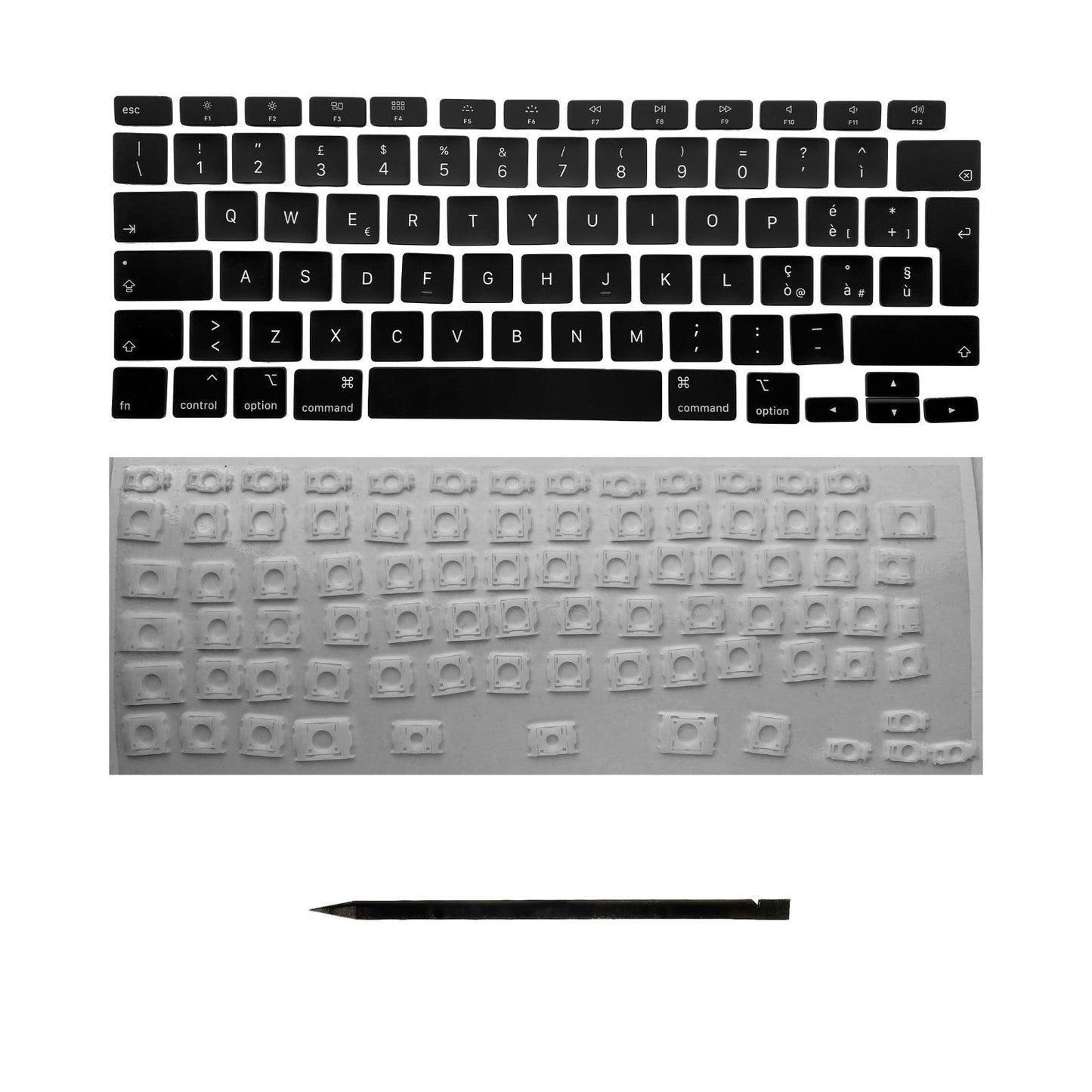 Keys & Clips for MacBook Pro/Air Keyboard Italien Layout ISO